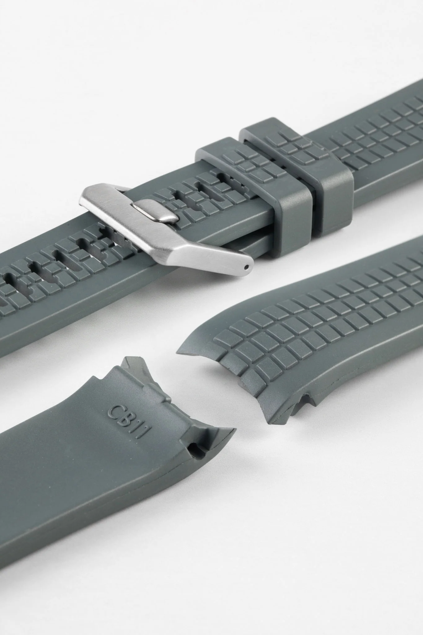 CRAFTER BLUE CB11 'Aquanaut' Rubber Watch Strap for Seiko SKX Series – GREY - Image 8