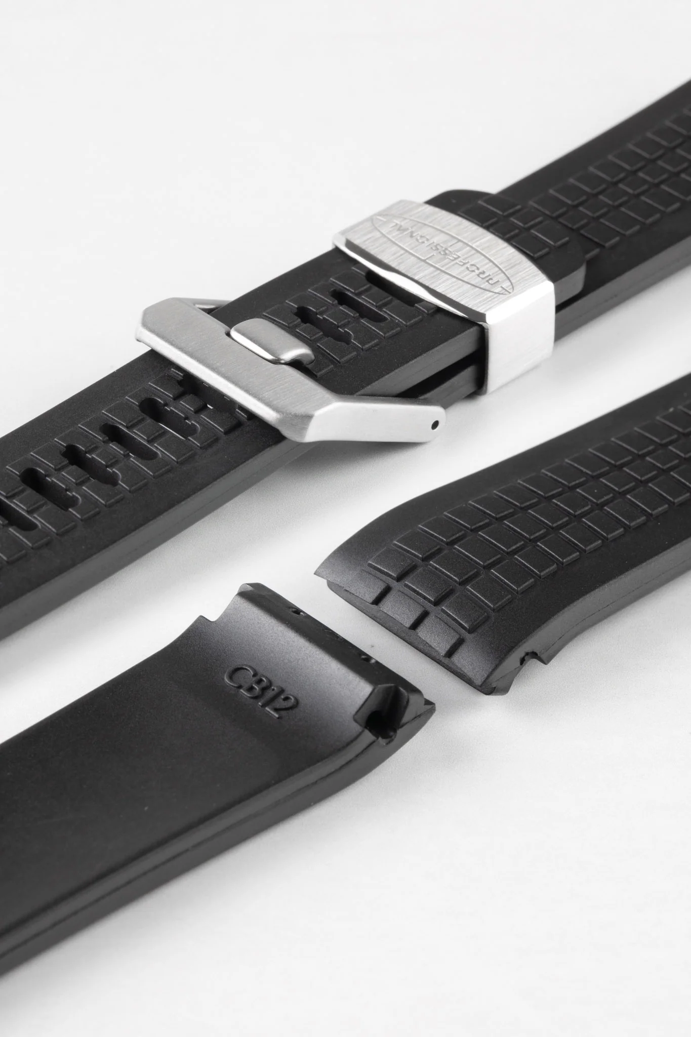 CRAFTER BLUE CB12 'Aquanaut' Rubber Watch Strap for Seiko Turtle – BLACK - Image 4
