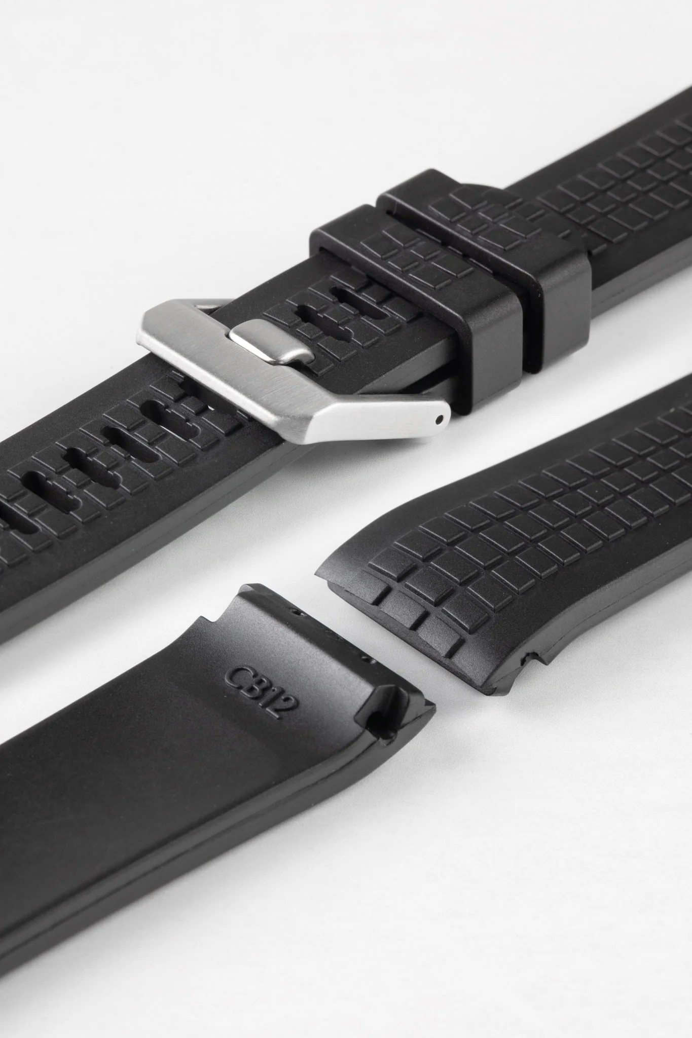 CRAFTER BLUE CB12 'Aquanaut' Rubber Watch Strap for Seiko Turtle – BLACK - Image 5