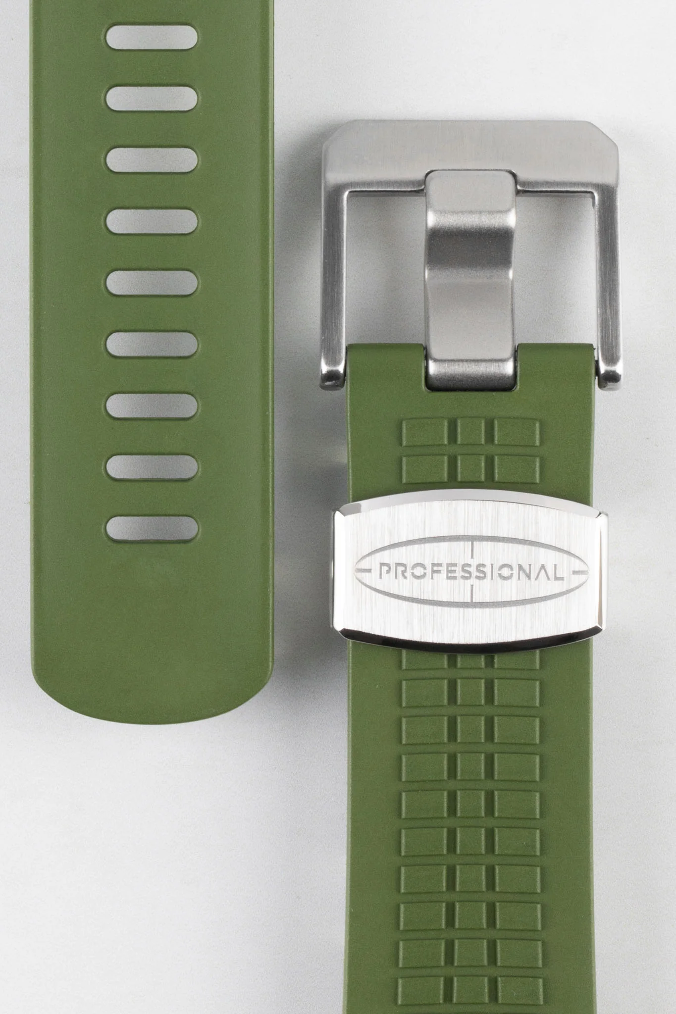 CRAFTER BLUE CB12 'Aquanaut' Rubber Watch Strap for Seiko Turtle – GREEN - Image 2