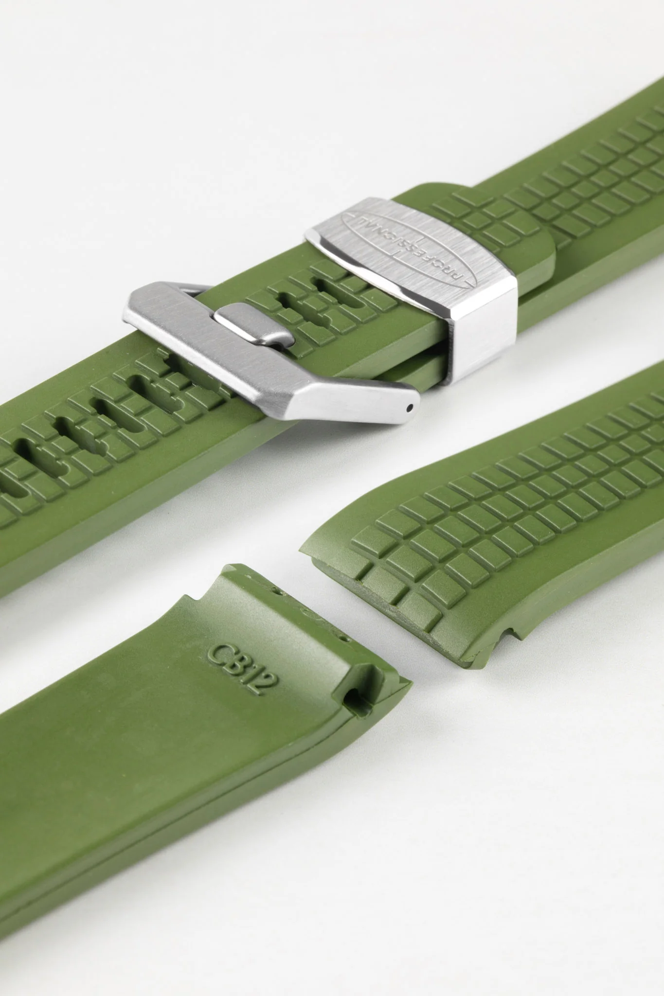 CRAFTER BLUE CB12 'Aquanaut' Rubber Watch Strap for Seiko Turtle – GREEN - Image 4