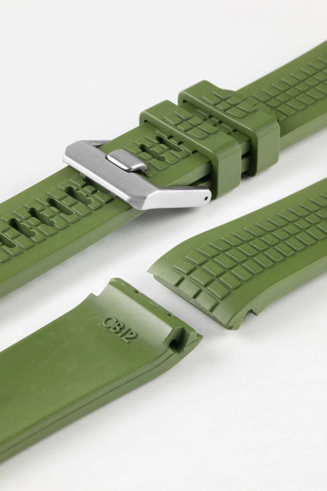 CRAFTER BLUE CB12 'Aquanaut' Rubber Watch Strap for Seiko Turtle – GREEN - Image 5