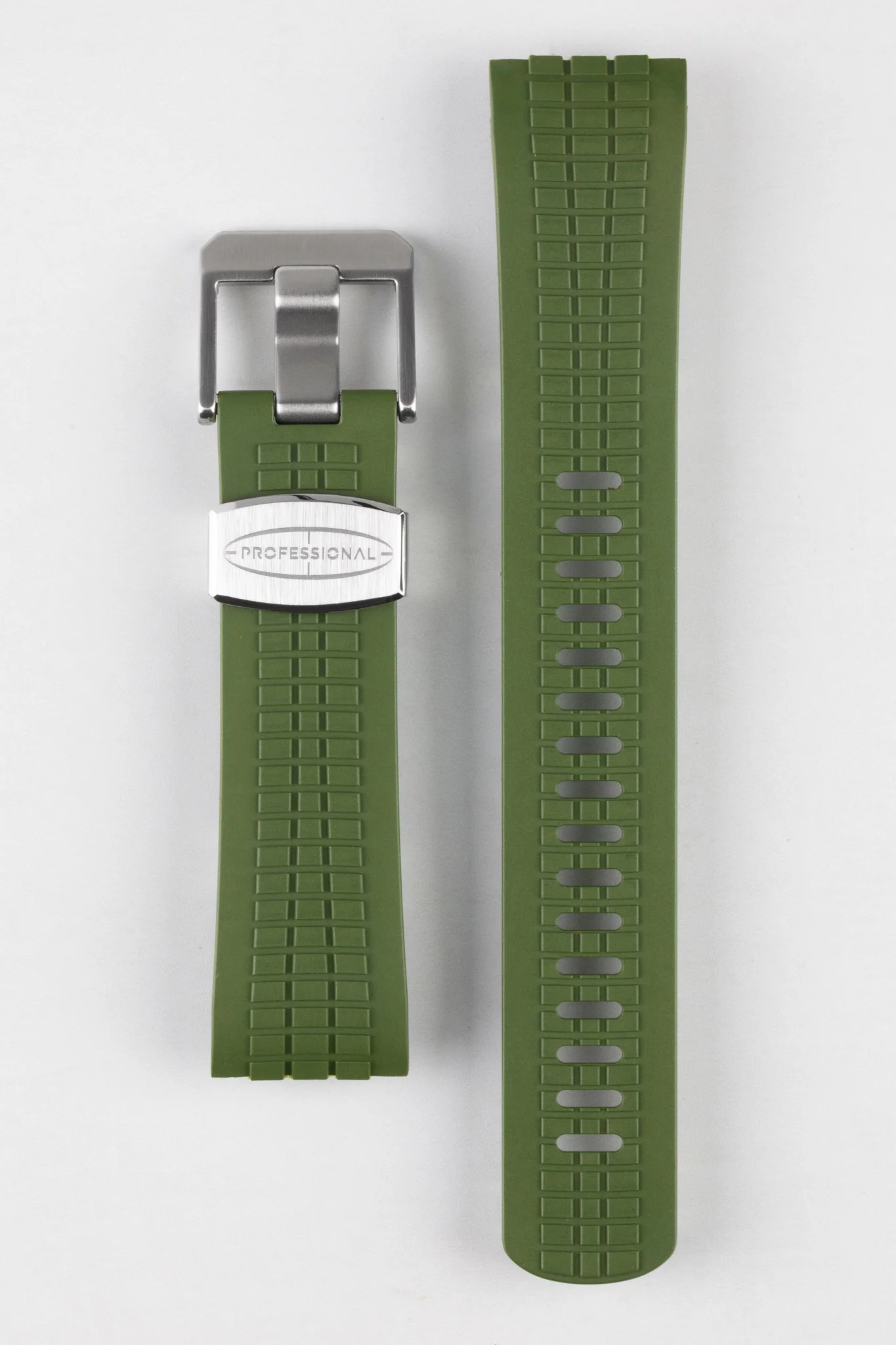 CRAFTER BLUE CB12 'Aquanaut' Rubber Watch Strap for Seiko Turtle – GREEN - Image 6