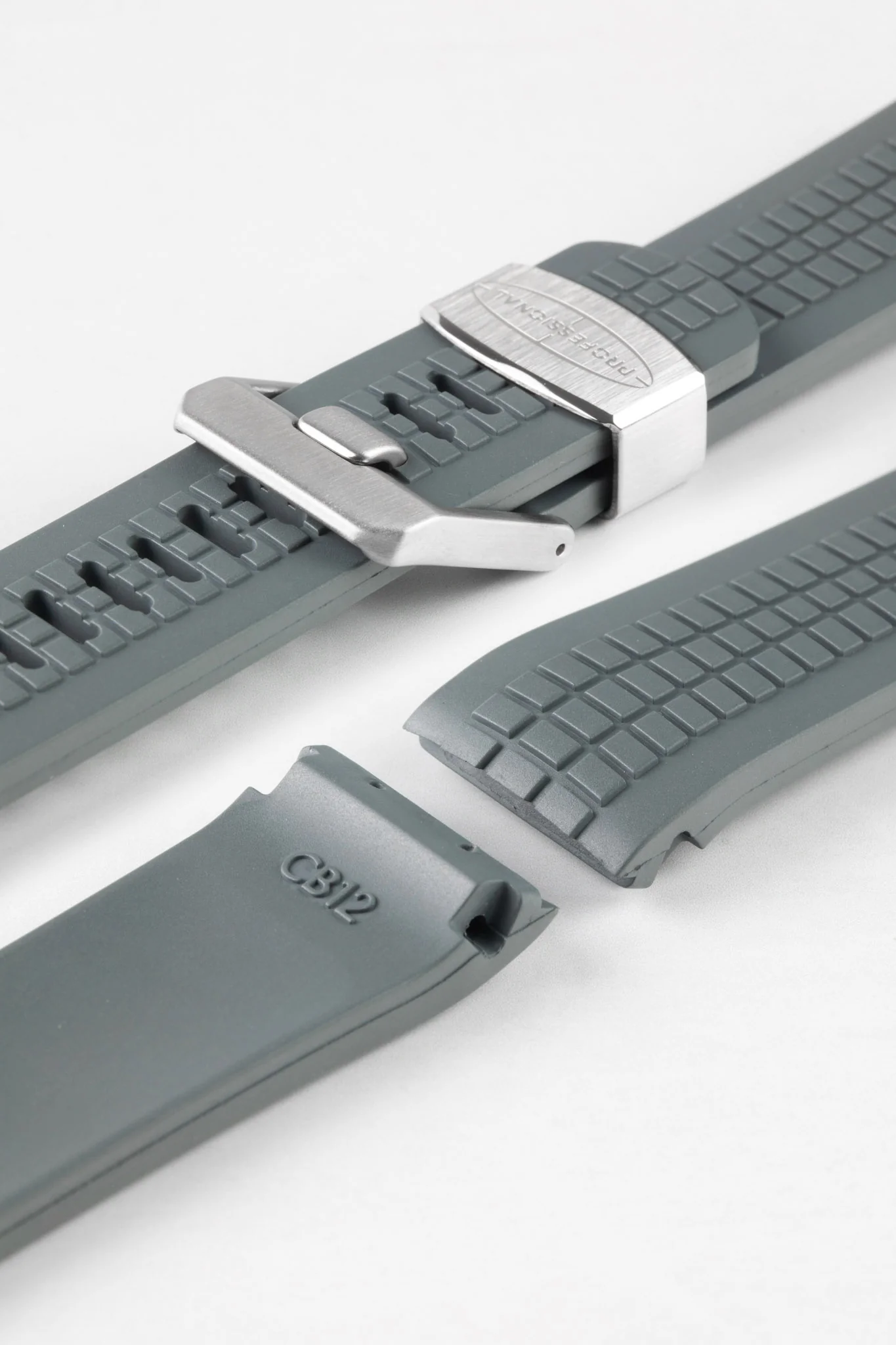 CRAFTER BLUE CB12 'Aquanaut' Rubber Watch Strap for Seiko Turtle – GREY - Image 4