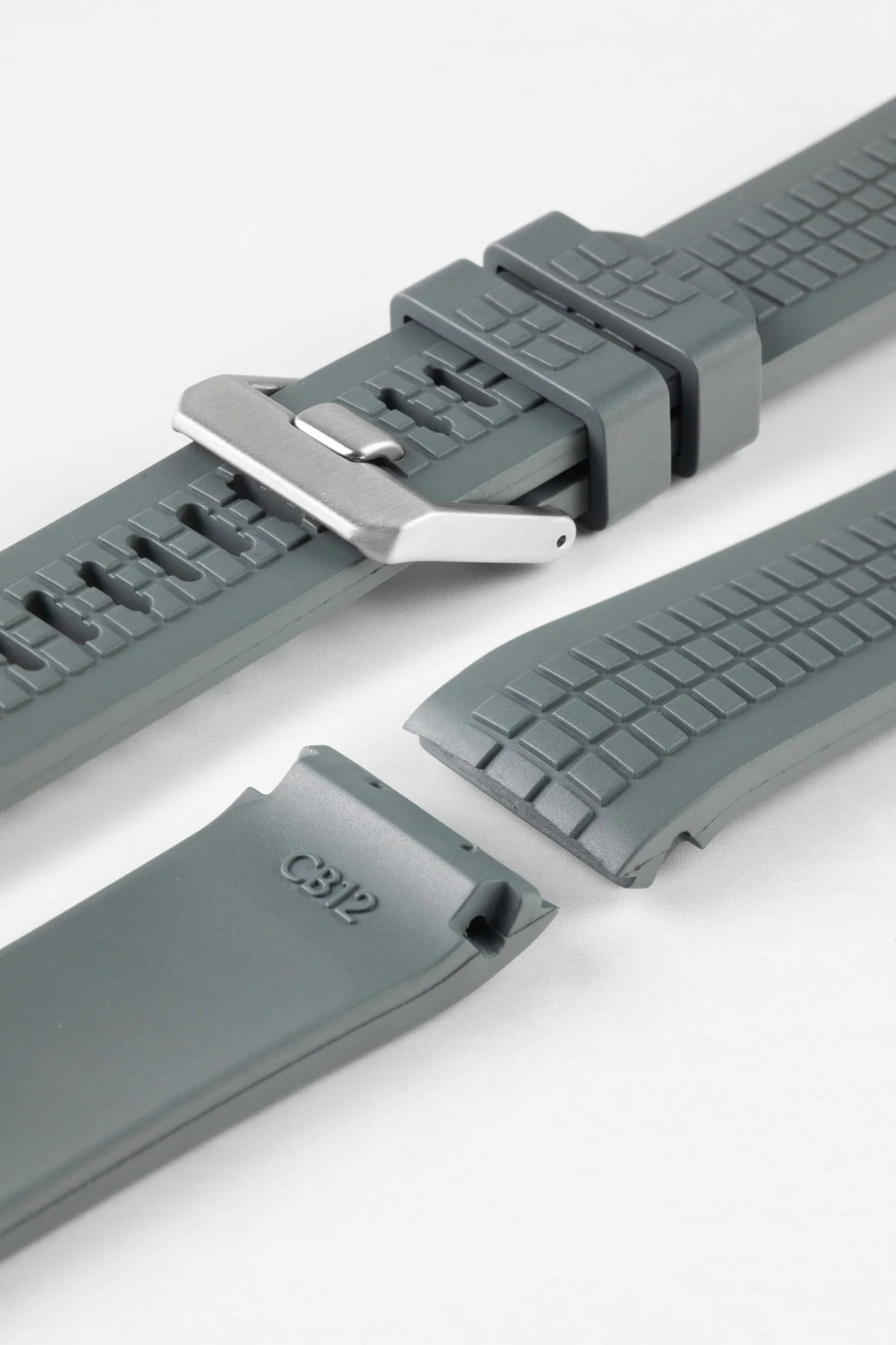 CRAFTER BLUE CB12 'Aquanaut' Rubber Watch Strap for Seiko Turtle – GREY - Image 5