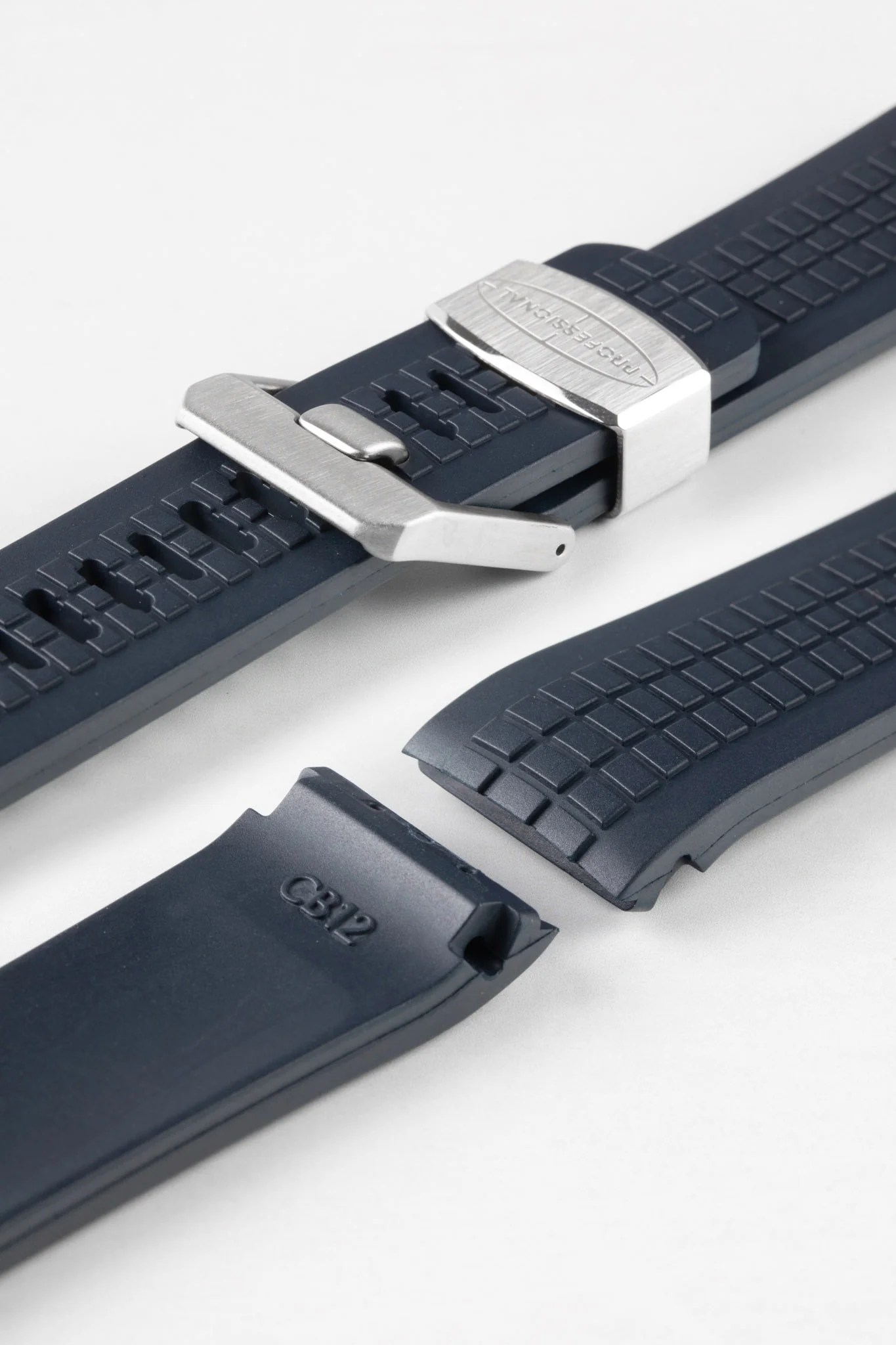 CRAFTER BLUE CB12 'Aquanaut' Rubber Watch Strap for Seiko Turtle – NAVY BLUE - Image 4