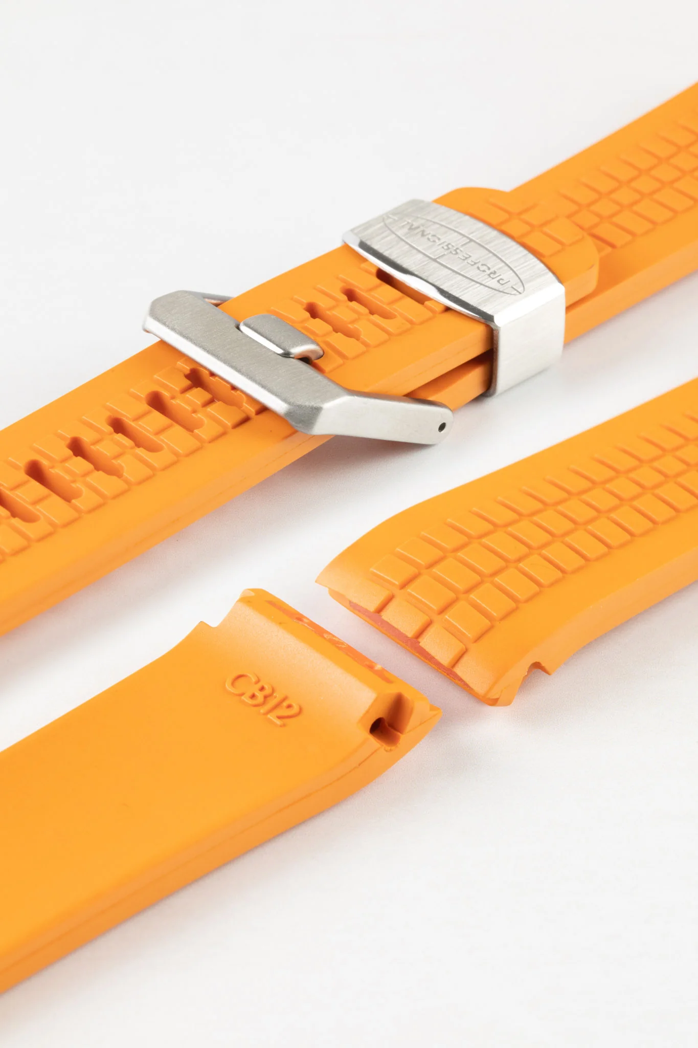 CRAFTER BLUE CB12 'Aquanaut' Rubber Watch Strap for Seiko Turtle – ORANGE - Image 4