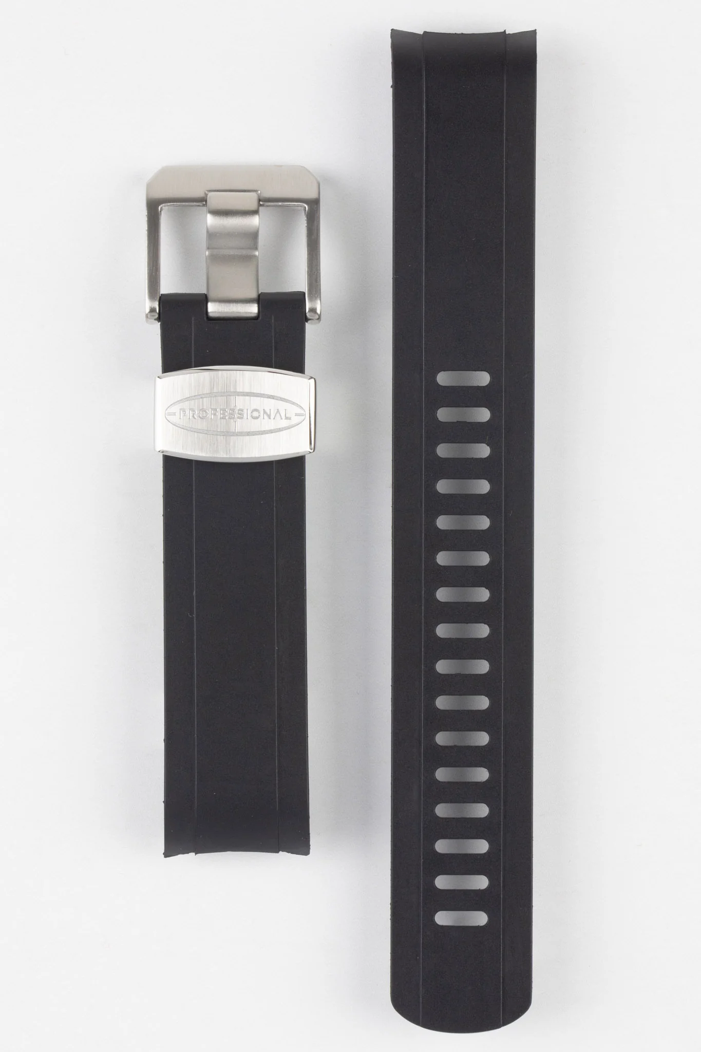 CRAFTER BLUE CB13 Rubber Watch Strap for Seiko Mini Turtle Series – BLACK with Rubber Keepers - Image 7