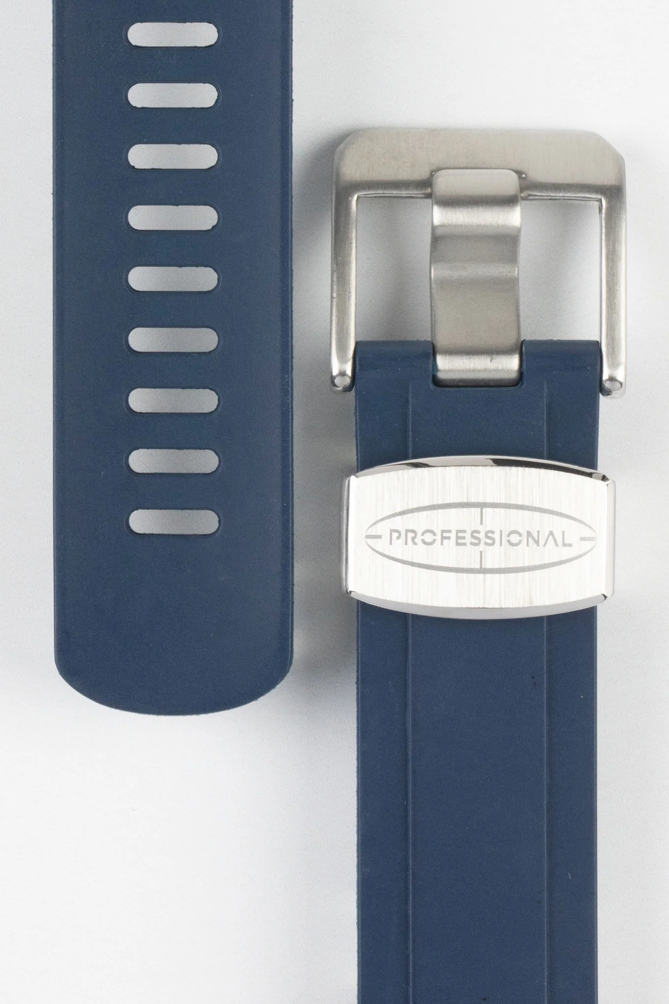 CRAFTER BLUE CB13 Rubber Watch Strap for Seiko Mini Turtle Series – NAVY with Rubber Keepers - Image 3