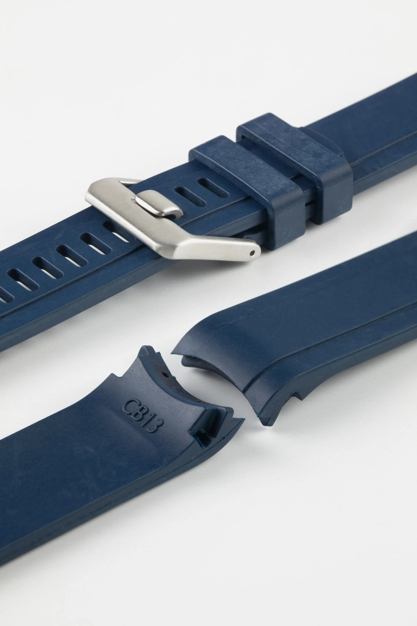 CRAFTER BLUE CB13 Rubber Watch Strap for Seiko Mini Turtle Series – NAVY with Rubber Keepers - Image 6