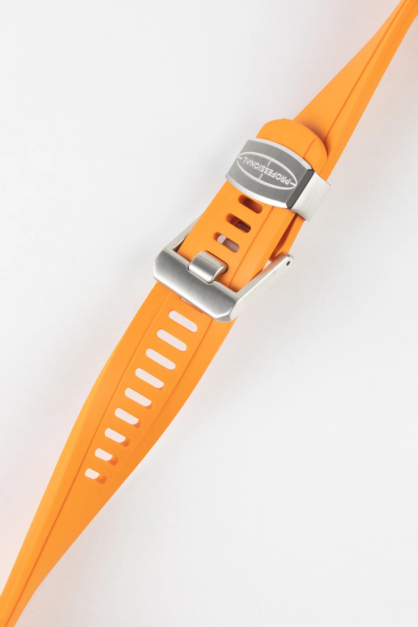 CRAFTER BLUE CB13 Rubber Watch Strap for Seiko Mini Turtle Series – ORANGE with Rubber Keepers - Image 4