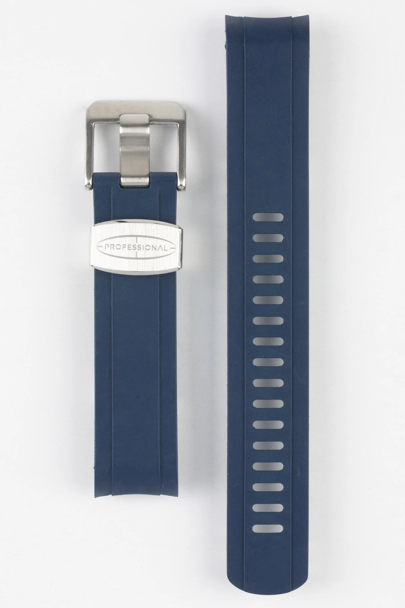 CRAFTER BLUE CB13 Rubber Watch Strap for Seiko MM200 Series – NAVY with Rubber Keepers - Image 7