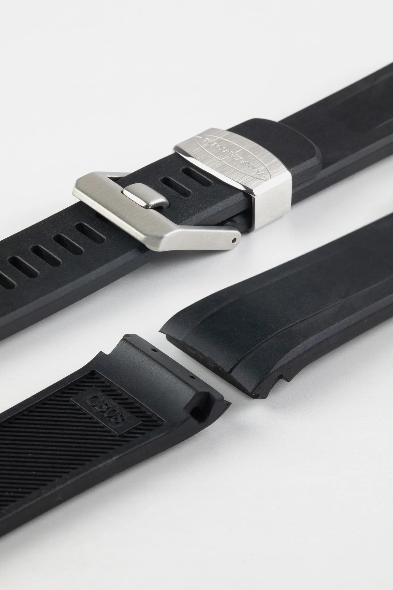 CRAFTER BLUE CB08 Rubber Watch Strap for Seiko "New" Turtle Series – BLACK - Image 5