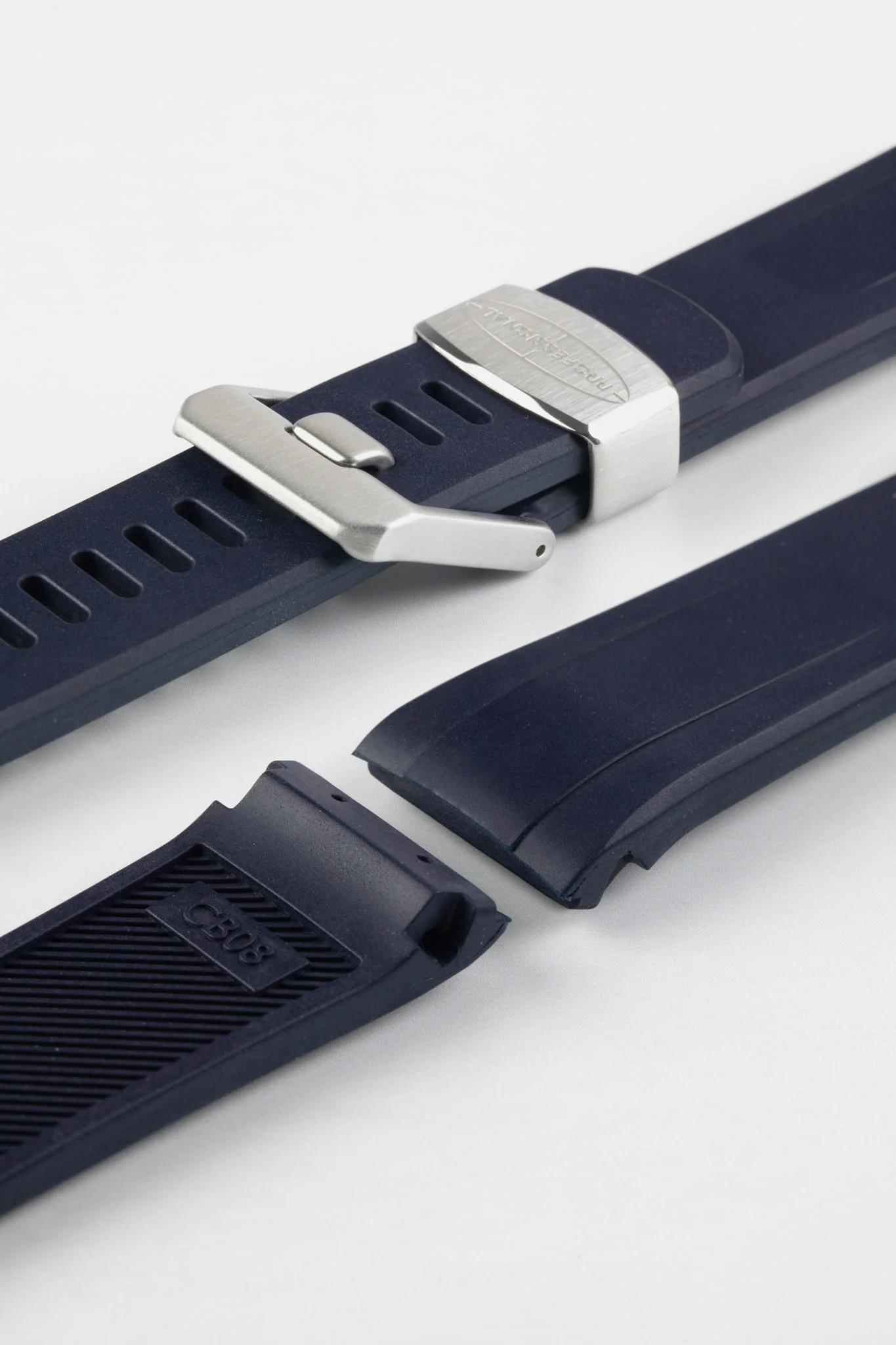 CRAFTER BLUE CB08 Rubber Watch Strap for Seiko "New" Turtle Series – NAVY BLUE - Image 5