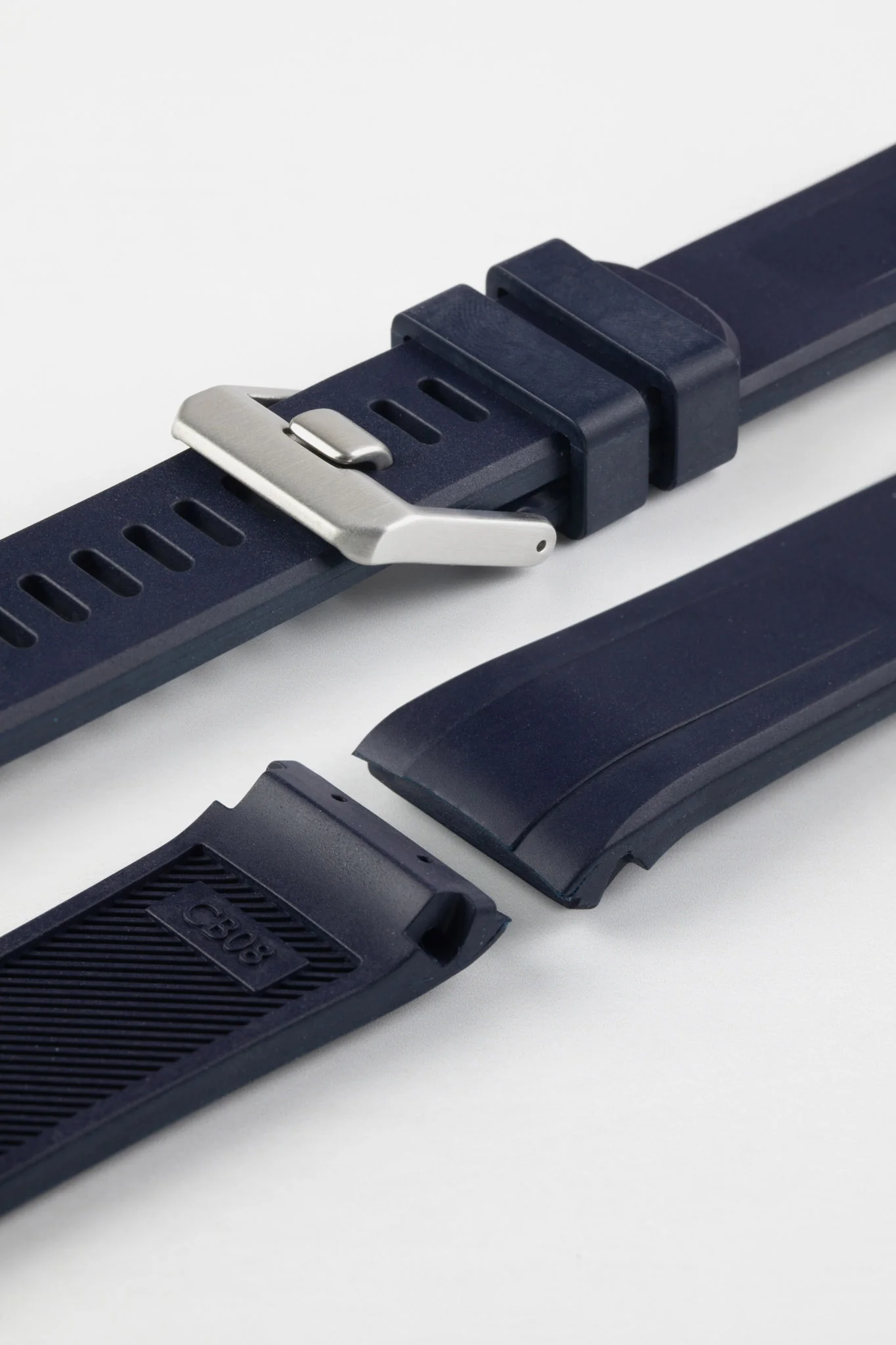 CRAFTER BLUE CB08 Rubber Watch Strap for Seiko "New" Turtle Series – NAVY BLUE - Image 6