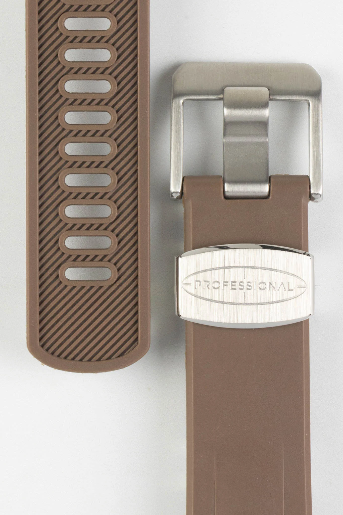 CRAFTER BLUE CB08 Rubber Watch Strap for Seiko "New" Turtle Series – BROWN - Image 3