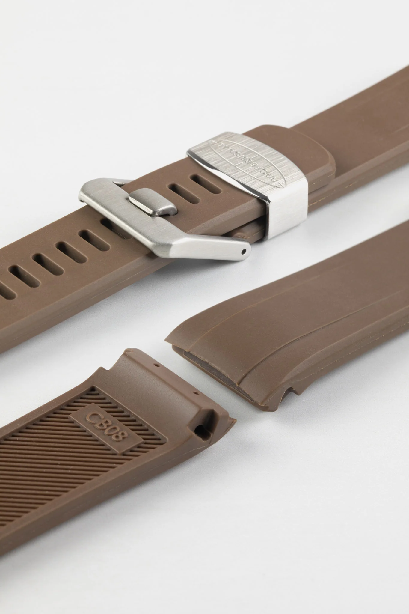 CRAFTER BLUE CB08 Rubber Watch Strap for Seiko "New" Turtle Series – BROWN - Image 5