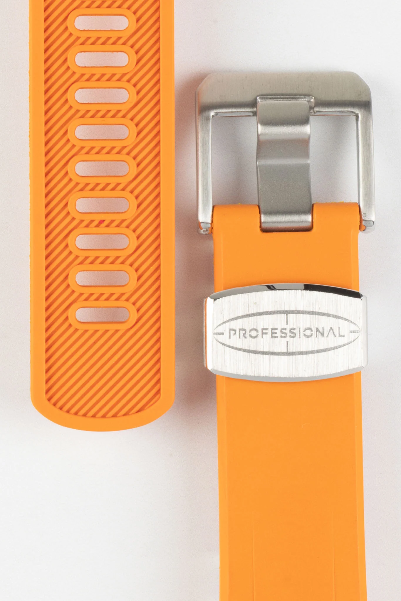 CRAFTER BLUE CB08 Rubber Watch Strap for Seiko "New" Turtle Series – ORANGE - Image 3