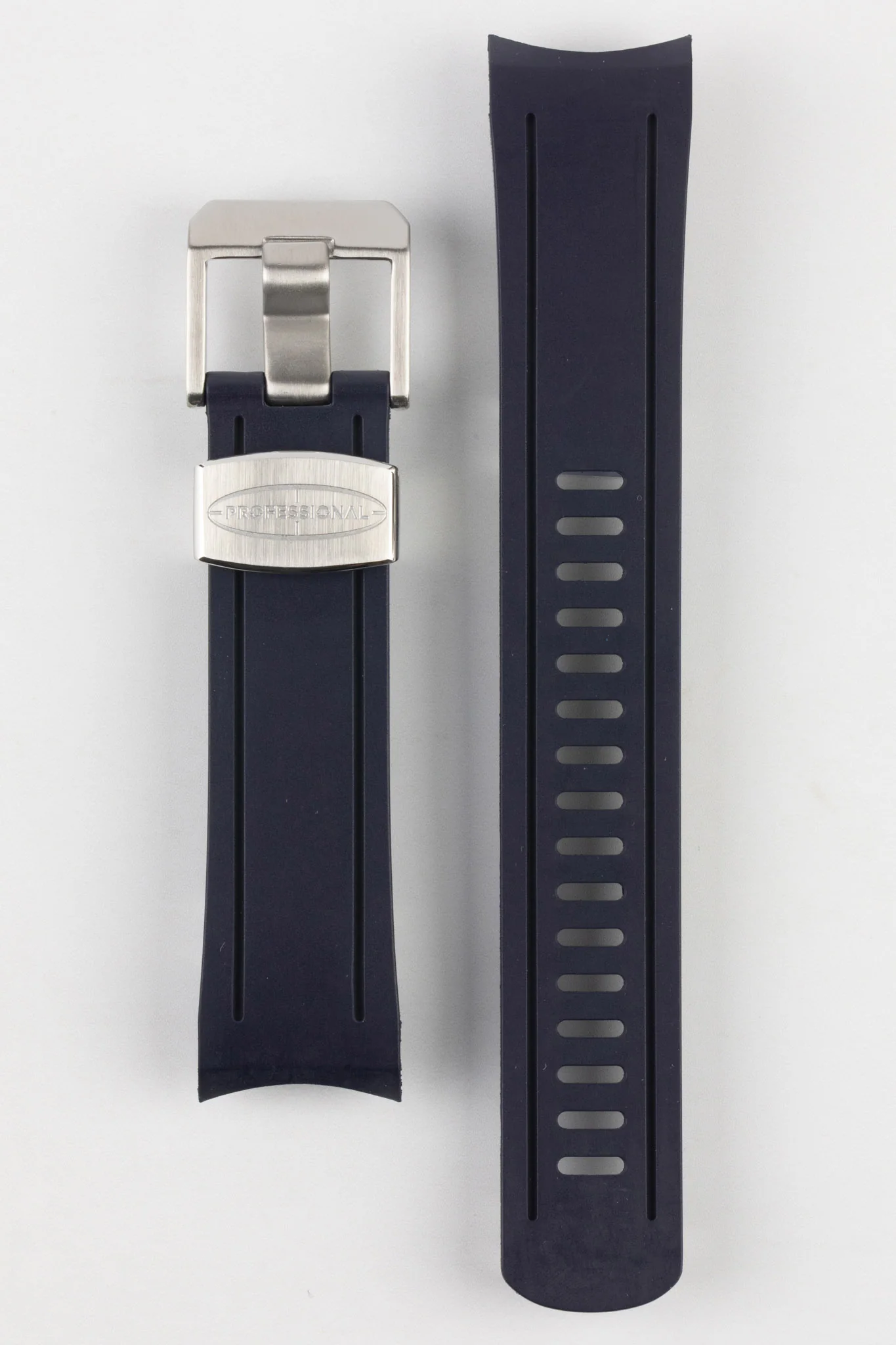 CRAFTER BLUE CB05 Rubber Watch Strap for Seiko SKX Series – NAVY BLUE with Steel Keeper - Image 9