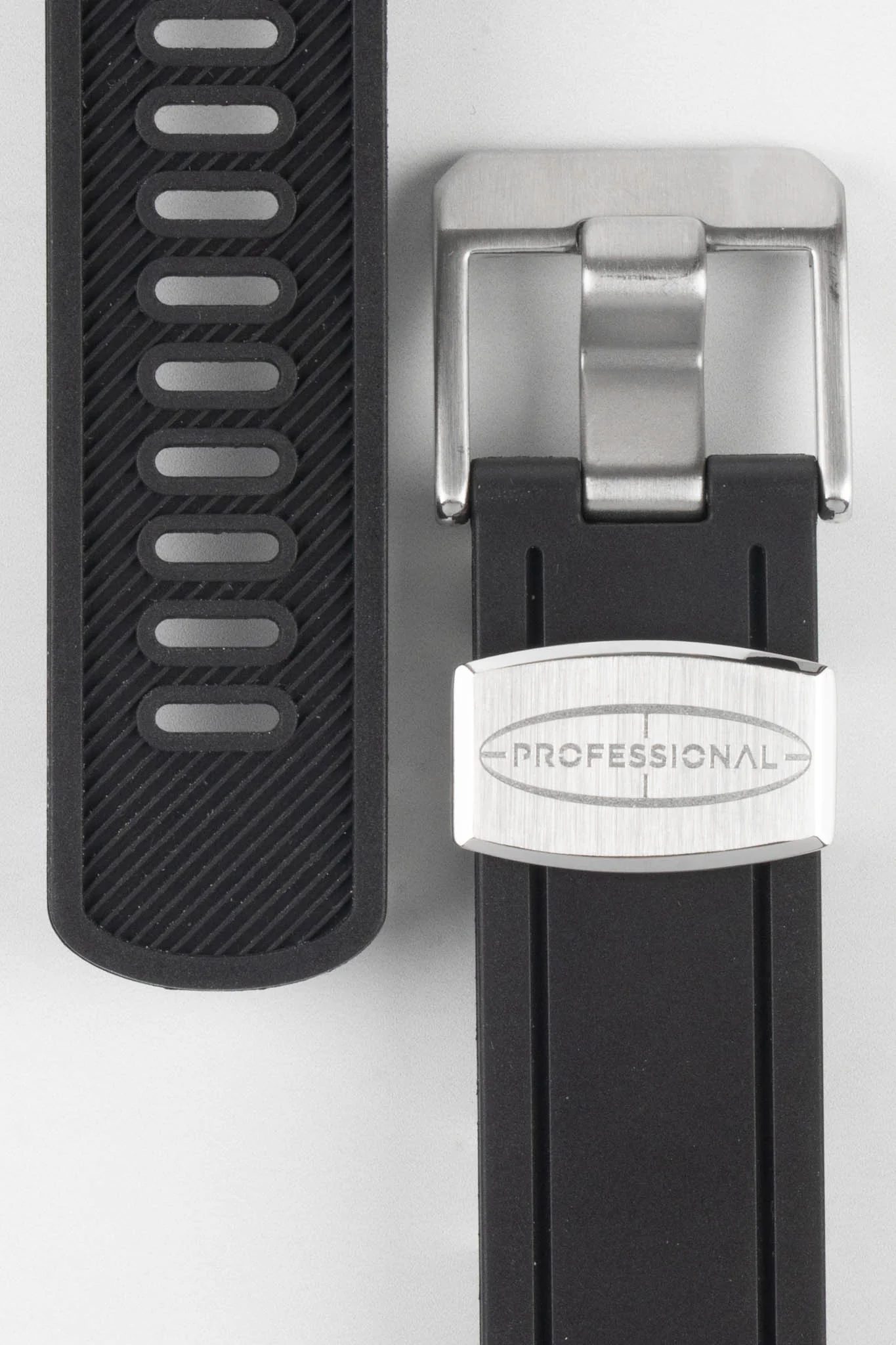 CRAFTER BLUE CB02 Black Rubber Watch Strap for Seiko Sumo - Image 2