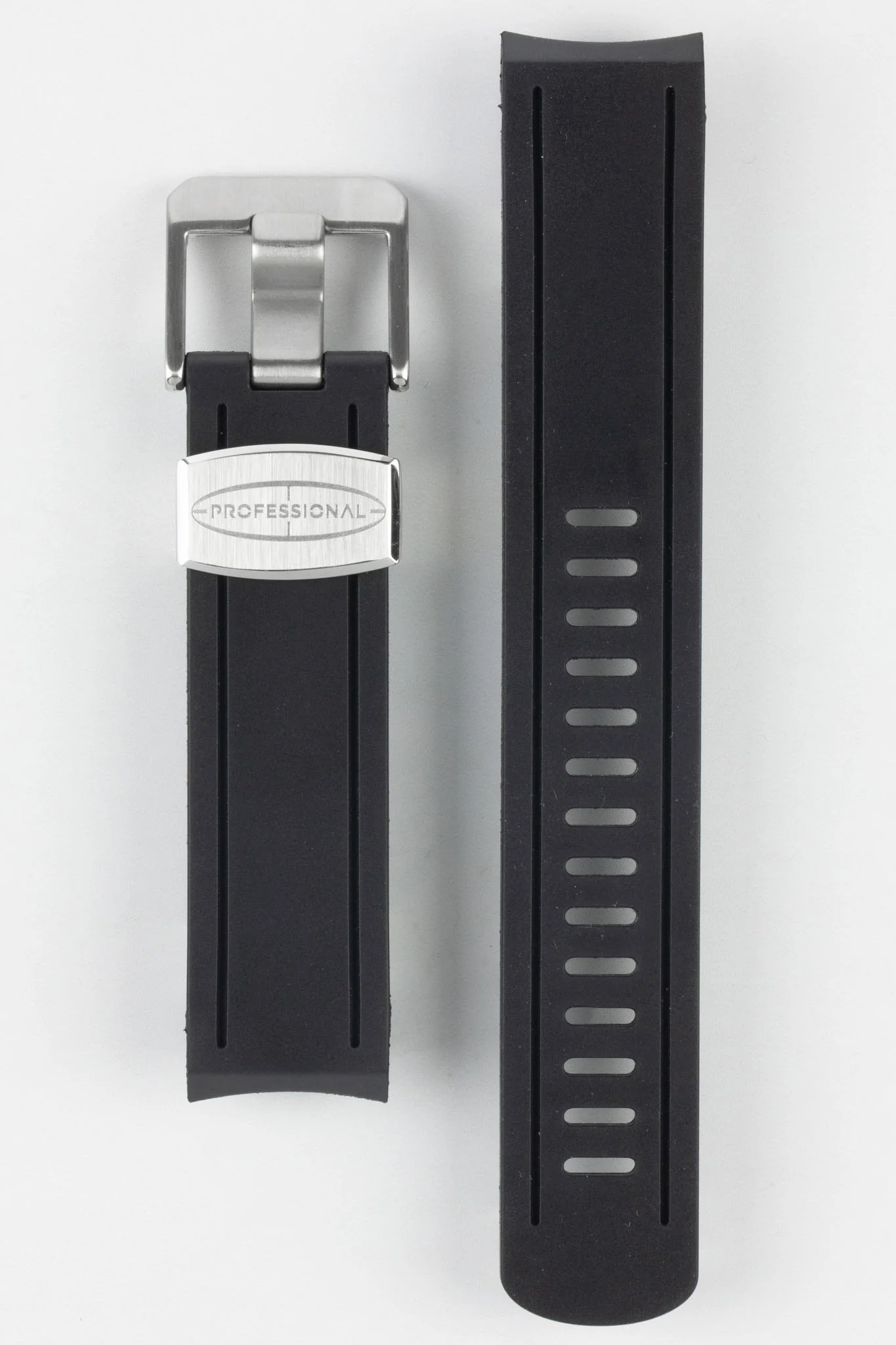 CRAFTER BLUE CB02 Black Rubber Watch Strap for Seiko Sumo - Image 6
