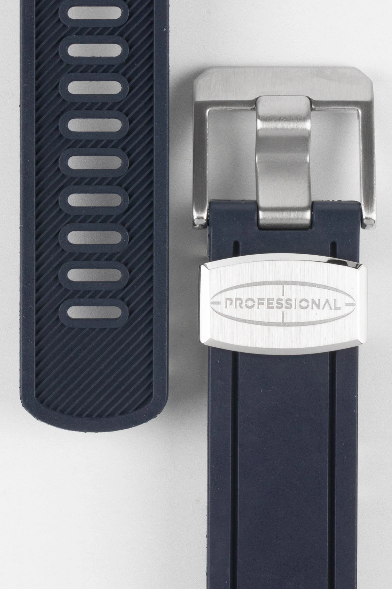 CRAFTER BLUE CB02 Navy Blue Rubber Watch Strap for Seiko Sumo - Image 2