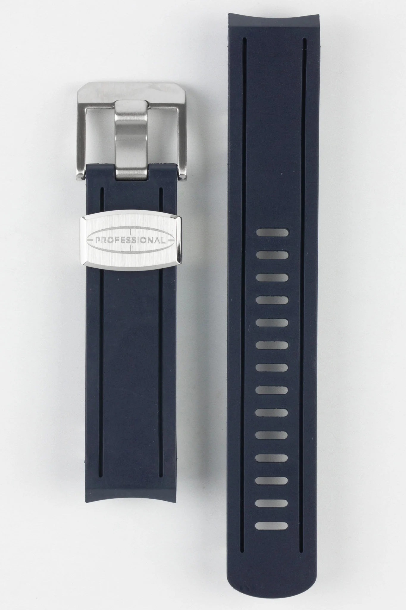 CRAFTER BLUE CB02 Navy Blue Rubber Watch Strap for Seiko Sumo - Image 6