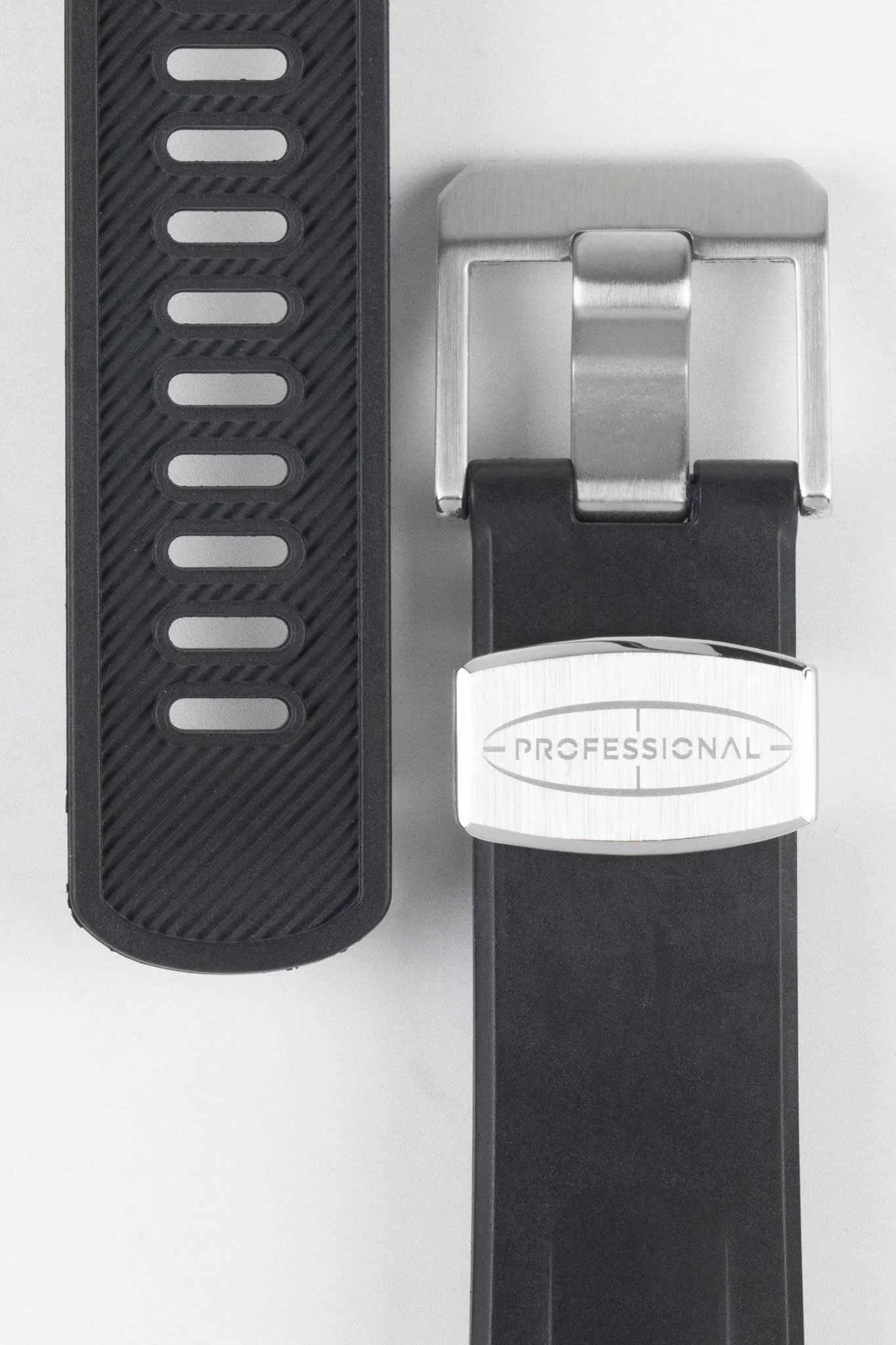 CRAFTER BLUE CB09 Rubber Watch Strap for Seiko "New" Samurai Series – BLACK - Image 3