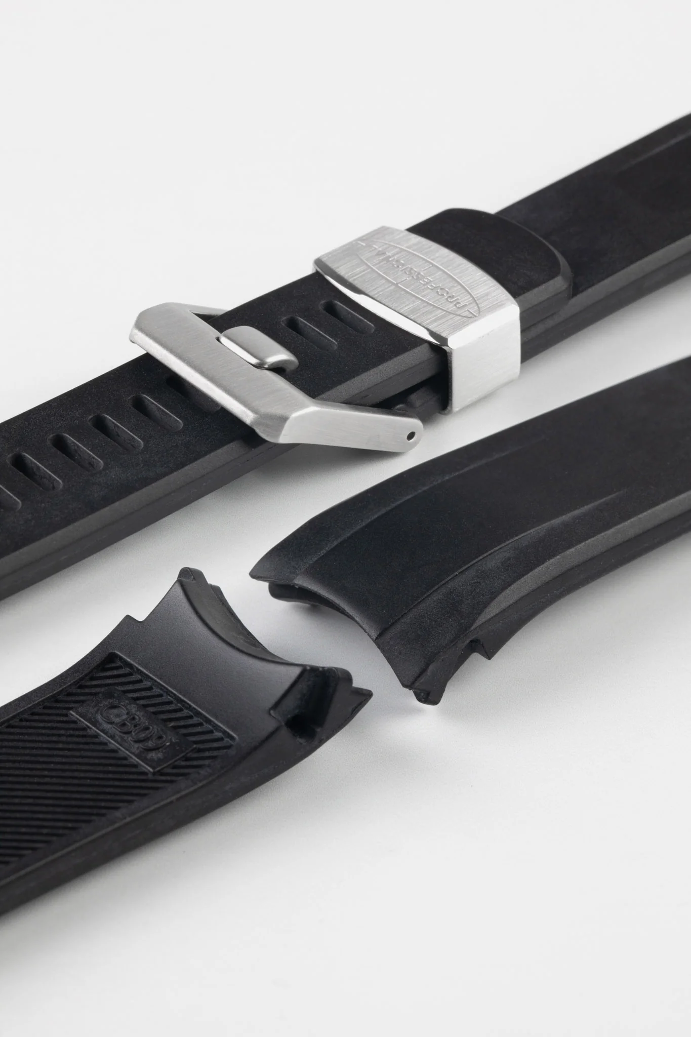 CRAFTER BLUE CB09 Rubber Watch Strap for Seiko "New" Samurai Series – BLACK - Image 5