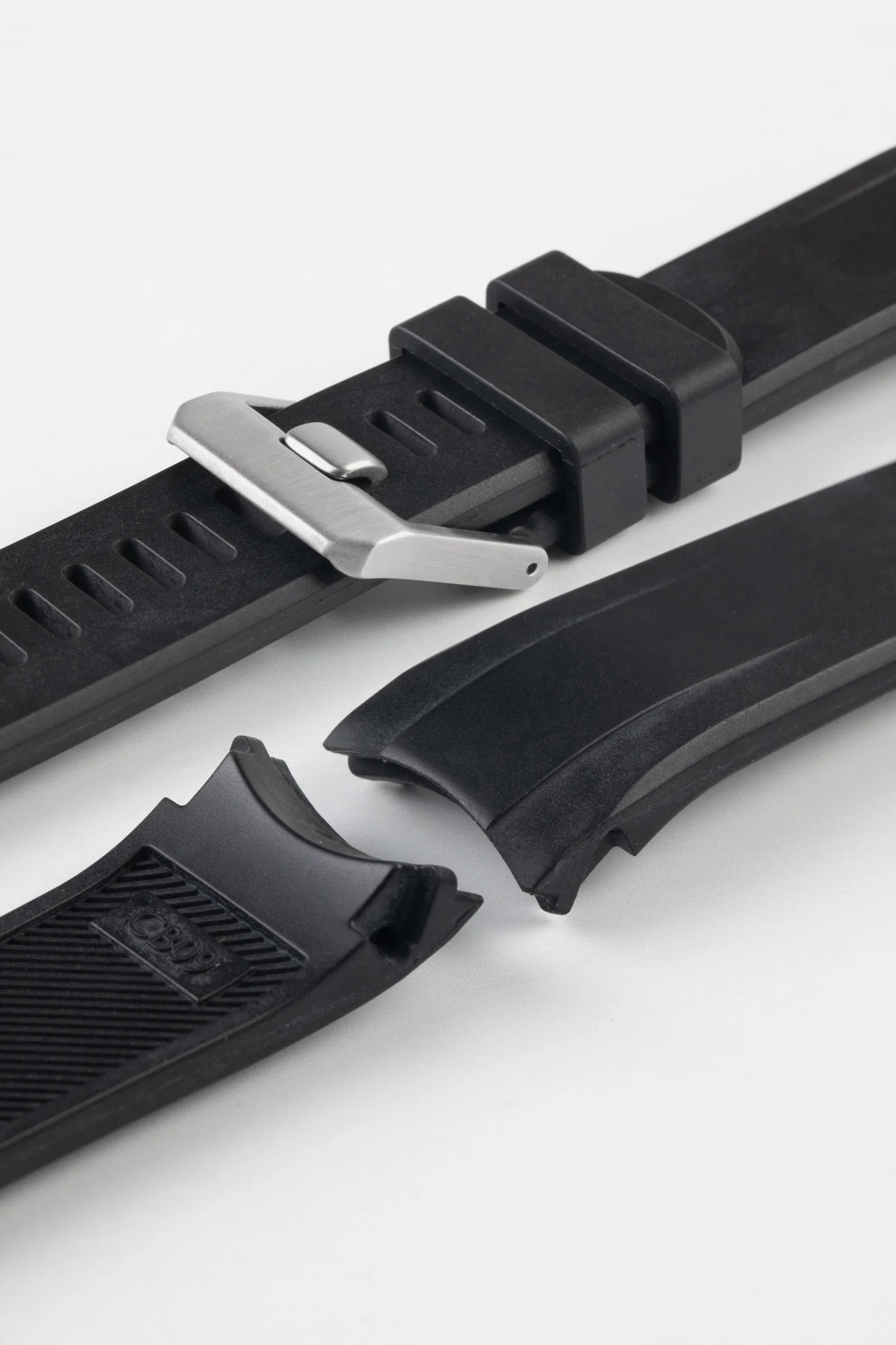 CRAFTER BLUE CB09 Rubber Watch Strap for Seiko "New" Samurai Series – BLACK - Image 6