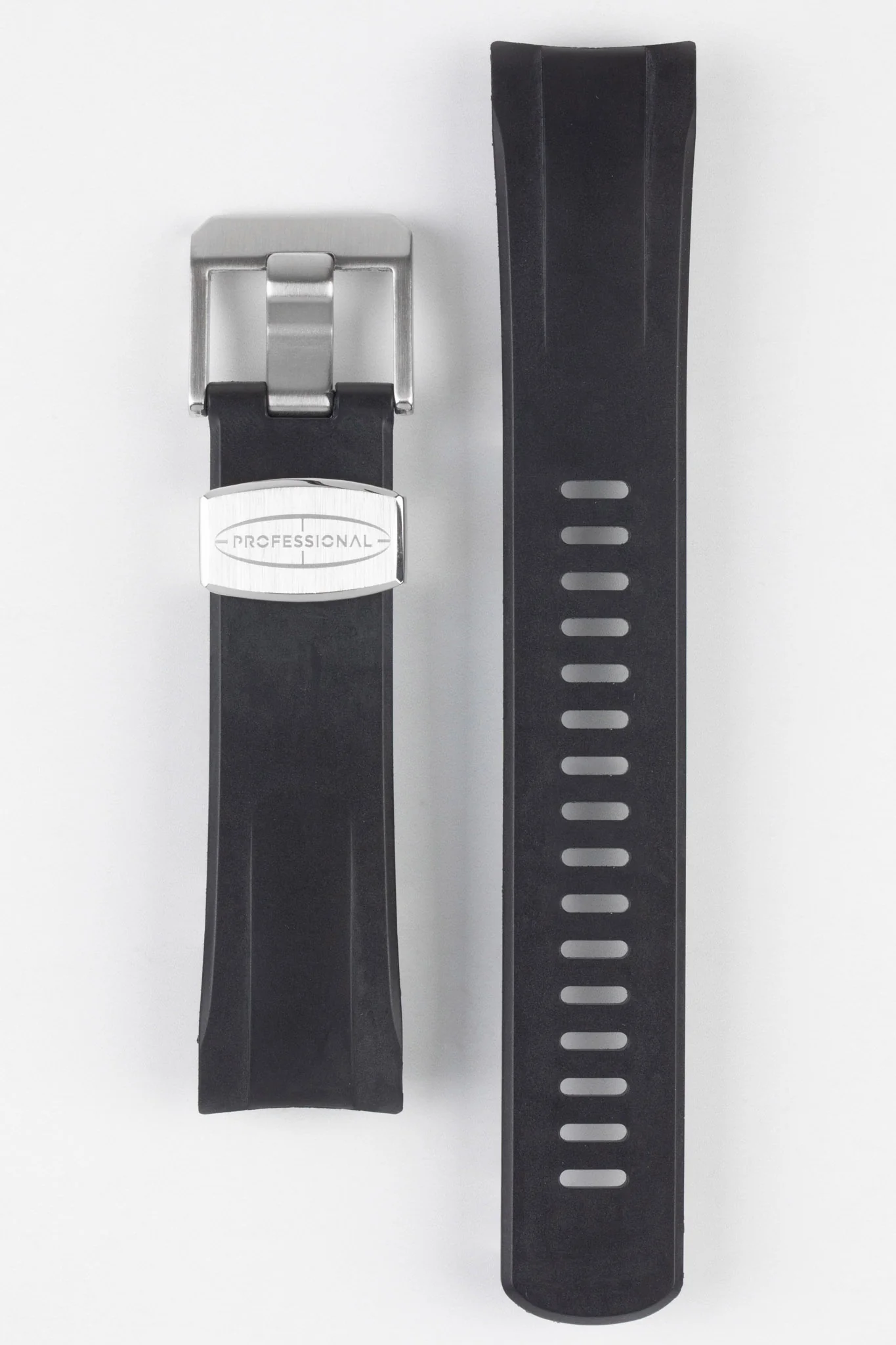 CRAFTER BLUE CB09 Rubber Watch Strap for Seiko "New" Samurai Series – BLACK - Image 7