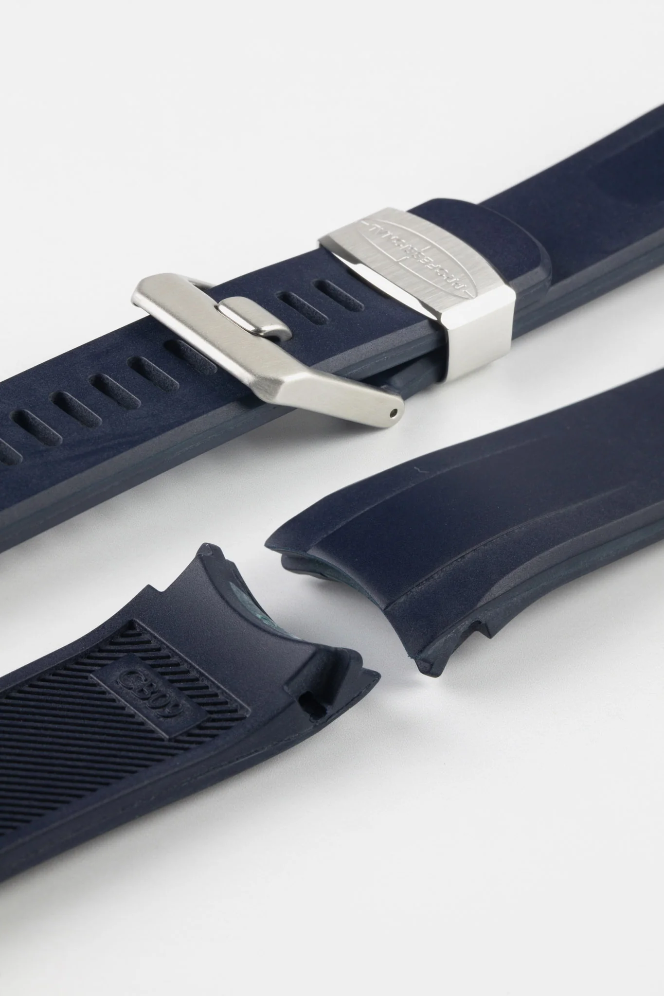 CRAFTER BLUE CB09 Rubber Watch Strap for Seiko "New" Samurai Series – NAVY - Image 5