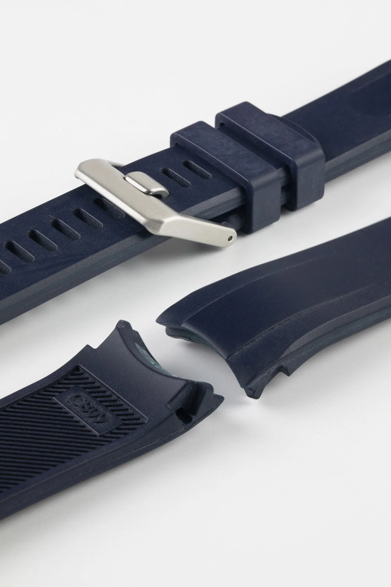 CRAFTER BLUE CB09 Rubber Watch Strap for Seiko "New" Samurai Series – NAVY - Image 6