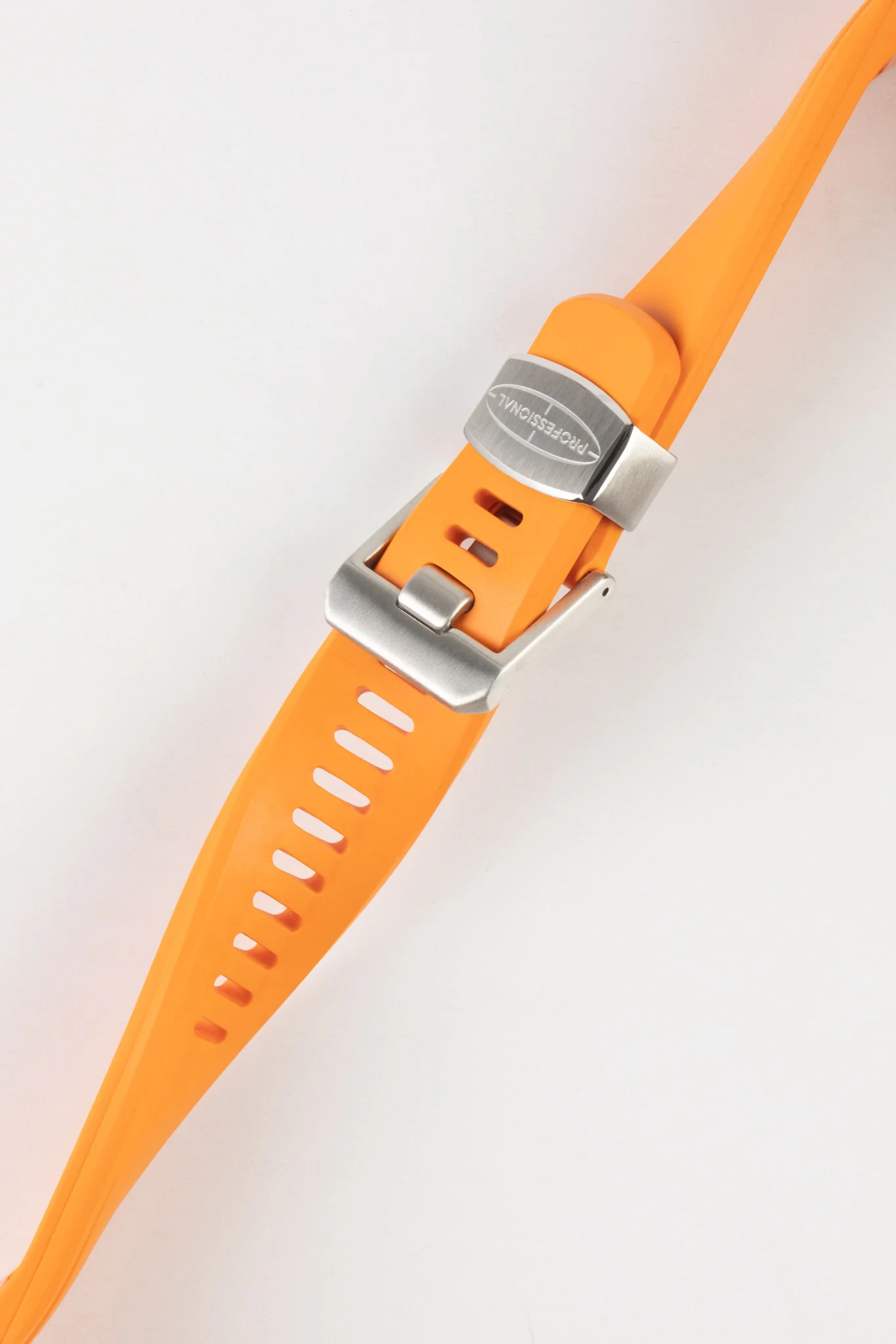 CRAFTER BLUE CB09 Rubber Watch Strap for Seiko "New" Samurai Series – ORANGE - Image 4
