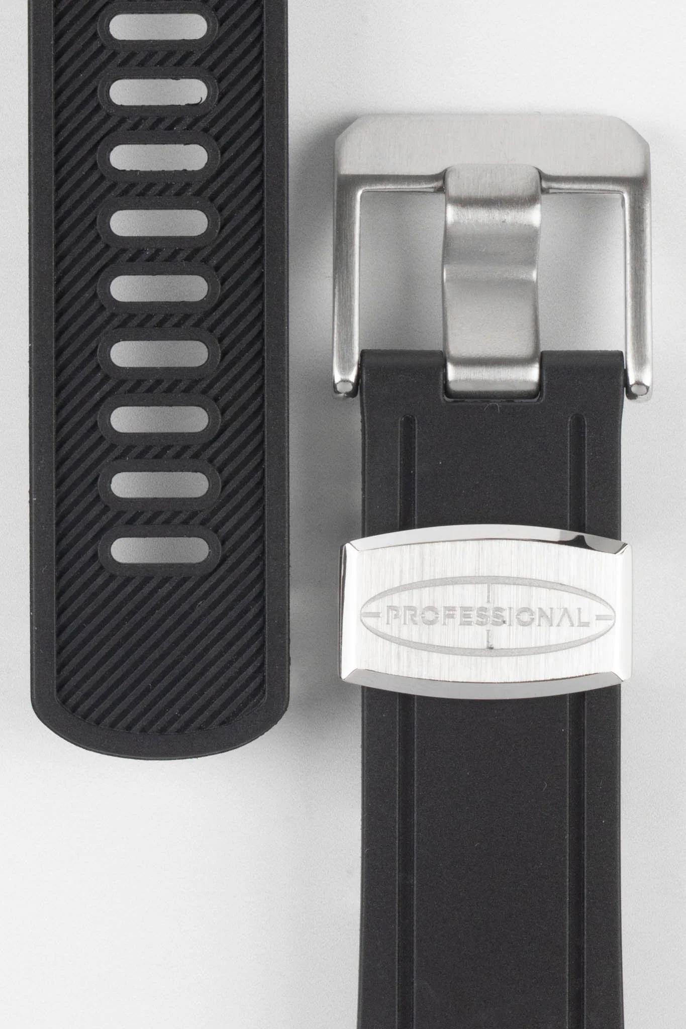 CRAFTER BLUE CB04 Rubber Watch Strap for Seiko Shogun Series – BLACK - Image 2