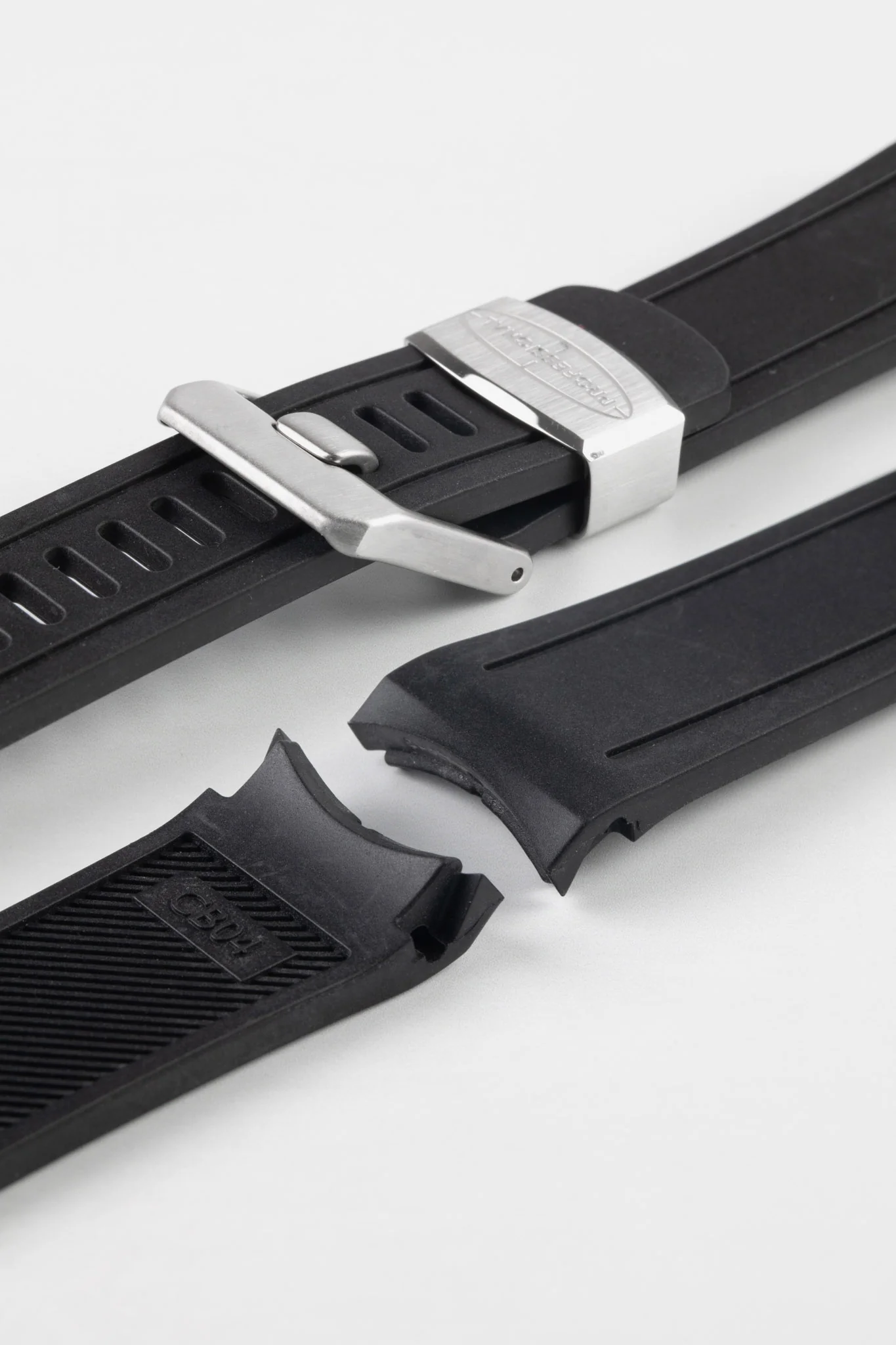 CRAFTER BLUE CB04 Rubber Watch Strap for Seiko Shogun Series – BLACK - Image 4