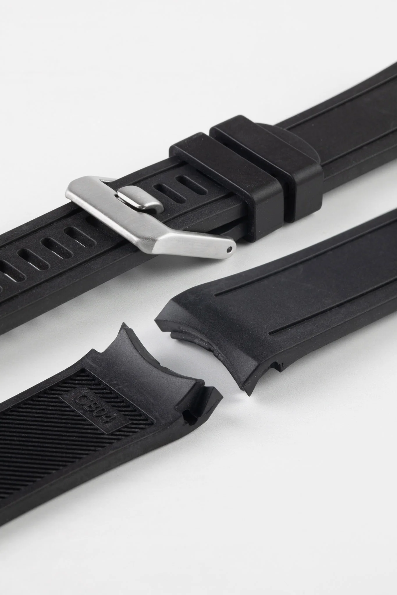 CRAFTER BLUE CB04 Rubber Watch Strap for Seiko Shogun Series – BLACK - Image 5