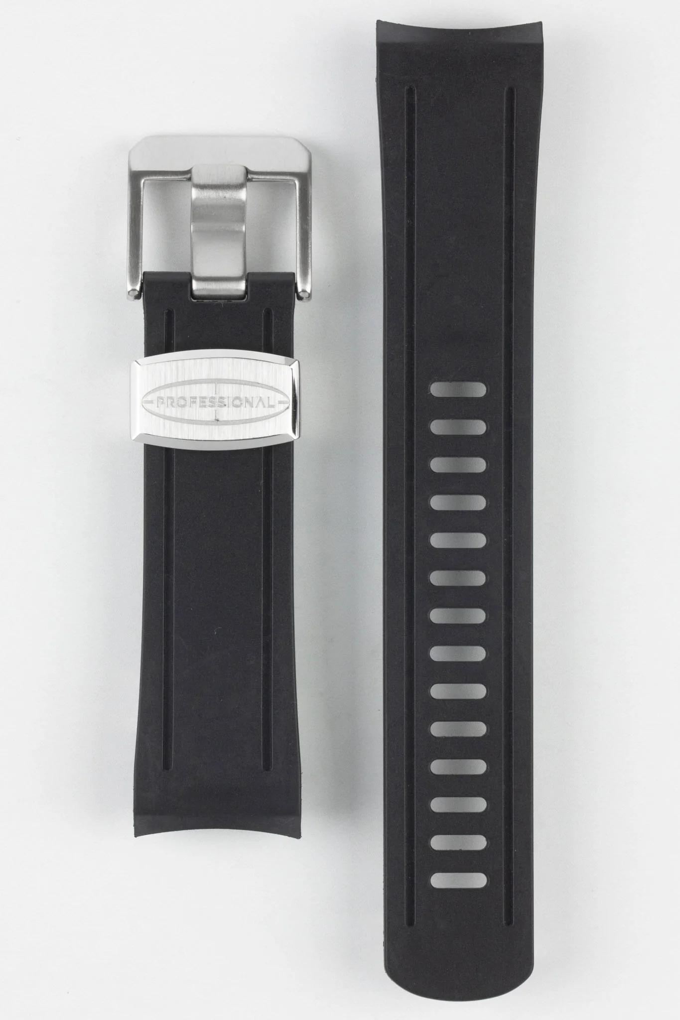 CRAFTER BLUE CB04 Rubber Watch Strap for Seiko Shogun Series – BLACK - Image 6