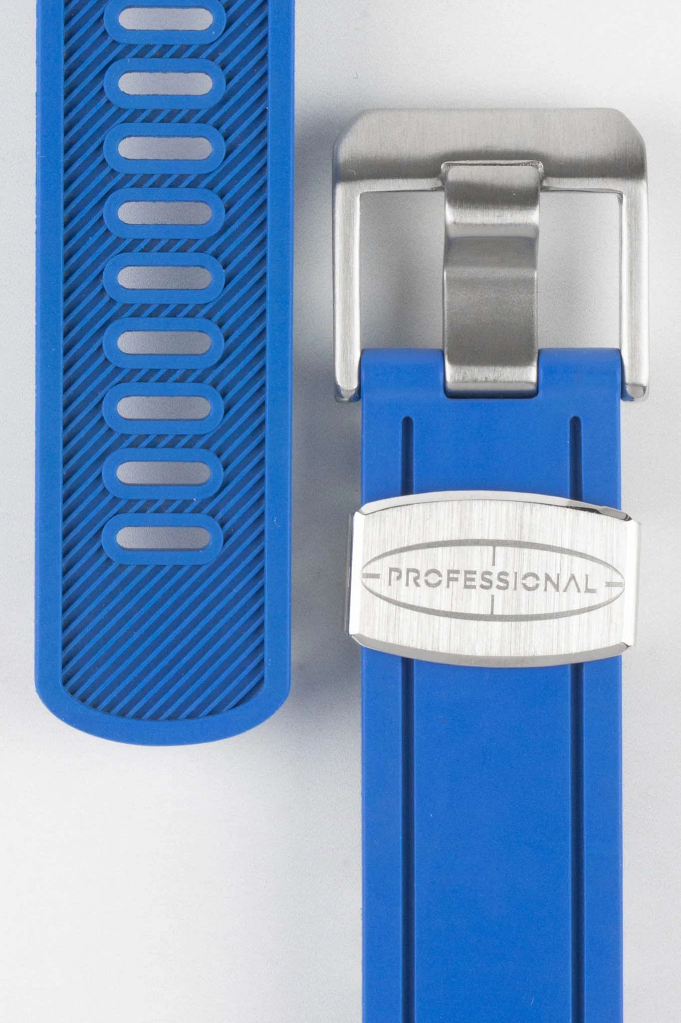 CRAFTER BLUE CB02 Light Blue Rubber Watch Strap for Seiko Sumo - Image 2