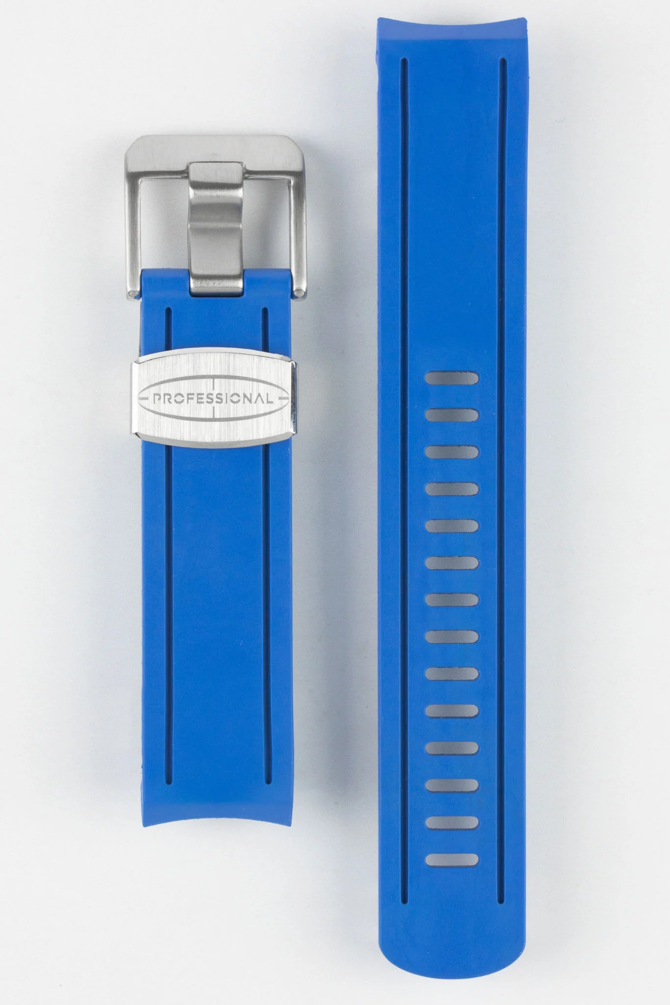 CRAFTER BLUE CB02 Light Blue Rubber Watch Strap for Seiko Sumo - Image 5