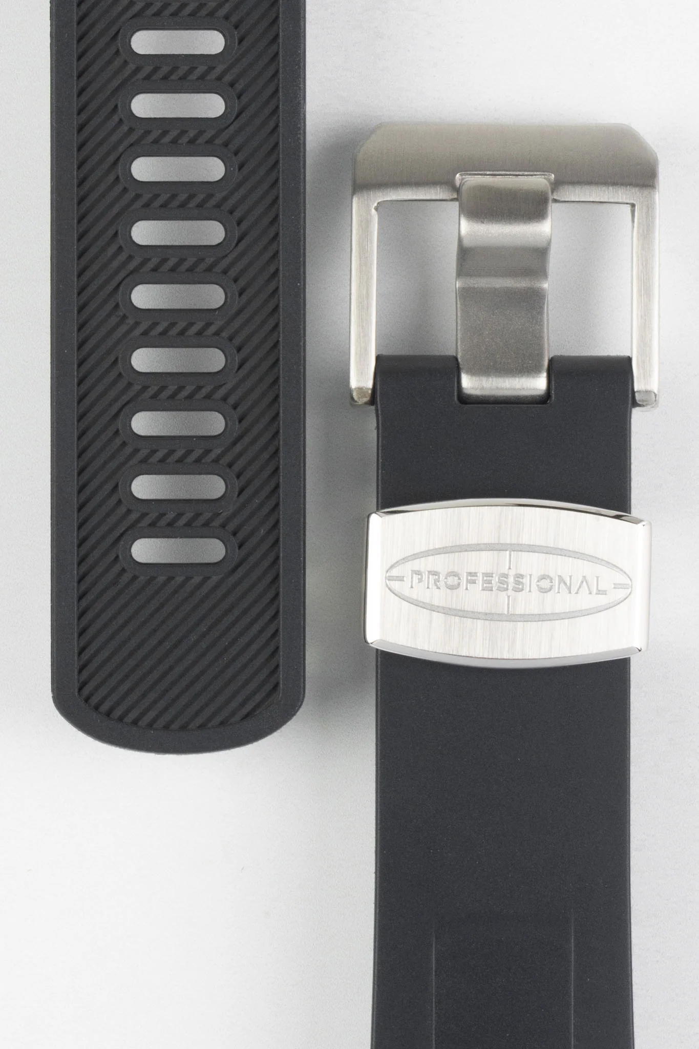 CRAFTER BLUE TD01 Rubber Watch Strap for Tudor Black Bay Series – BLACK - Image 3