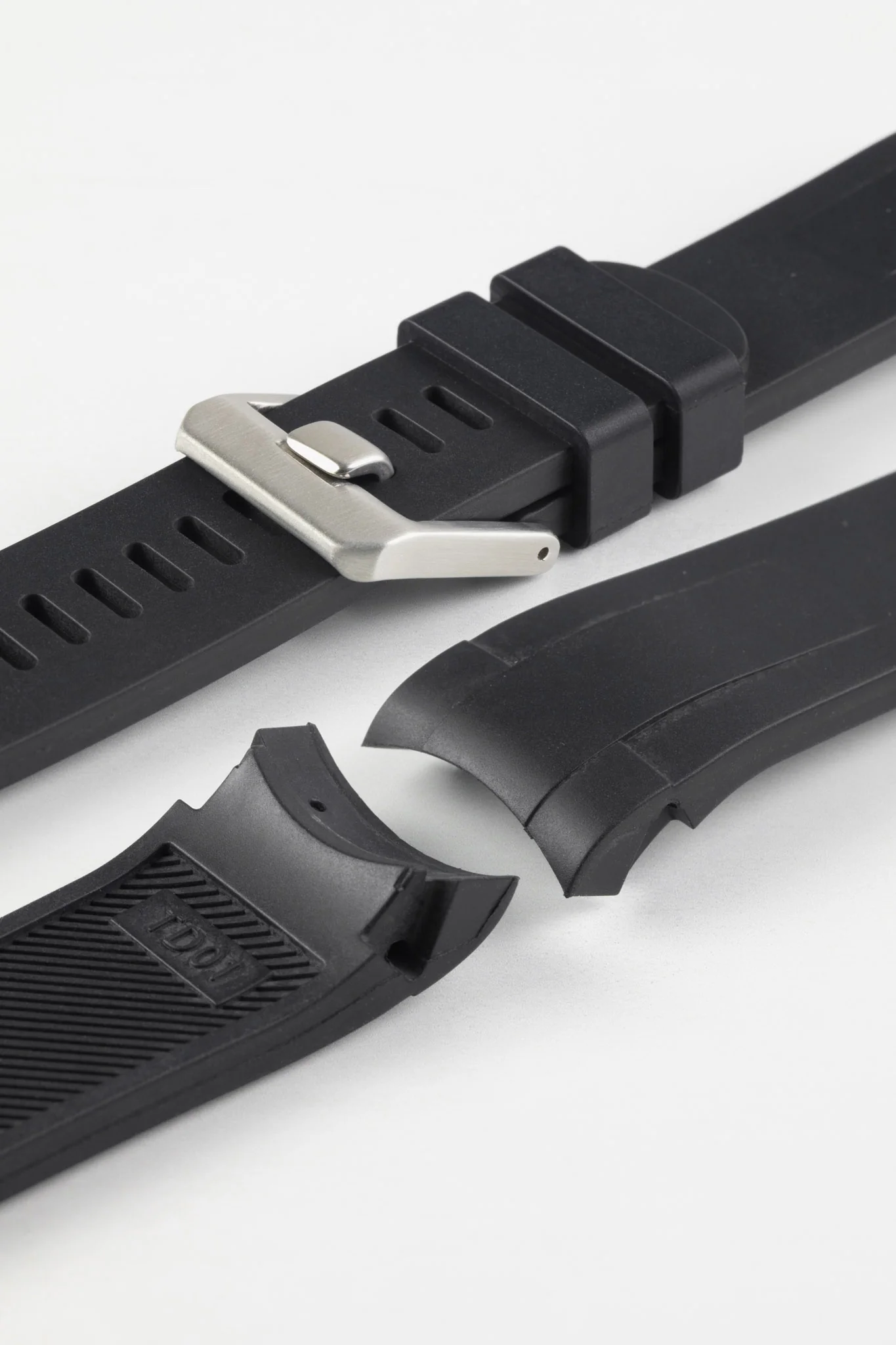 CRAFTER BLUE TD01 Rubber Watch Strap for Tudor Black Bay Series – BLACK - Image 6