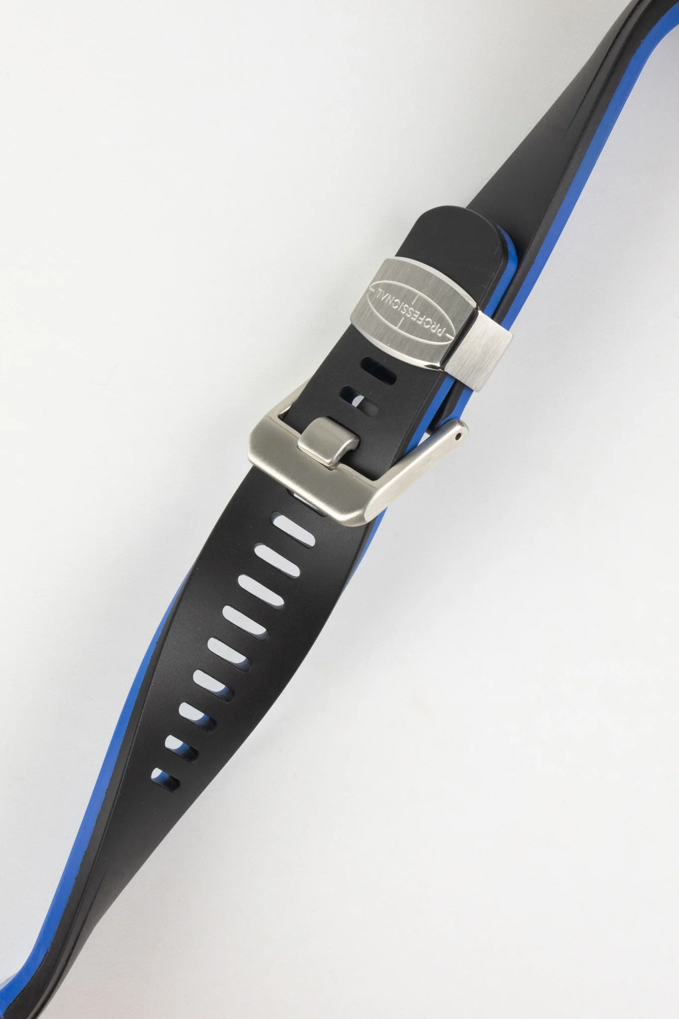 CRAFTER BLUE TD01 Rubber Watch Strap for Tudor Black Bay Series – BLACK & BLUE - Image 4
