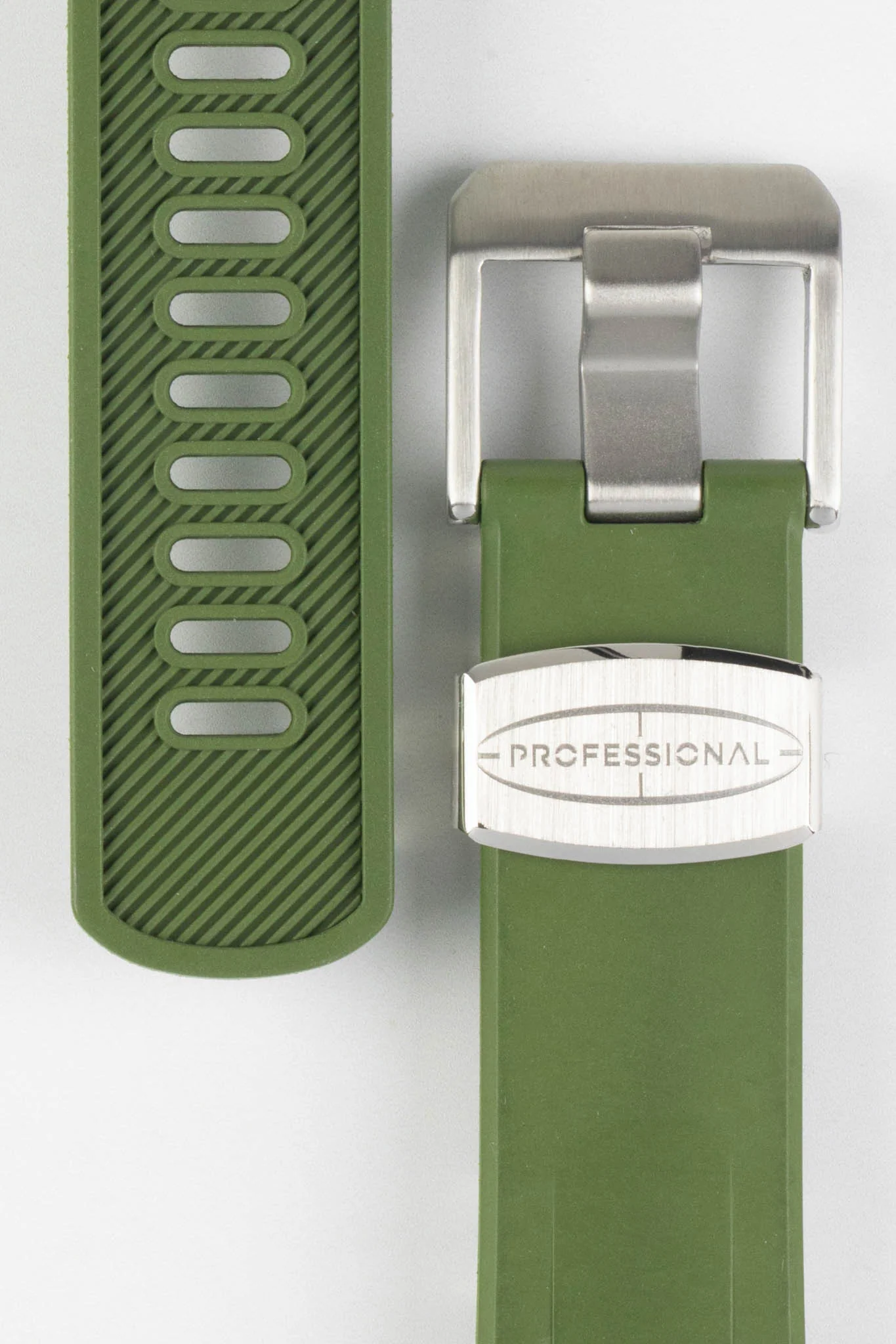 CRAFTER BLUE CB08 Rubber Watch Strap for Seiko "New" Turtle Series – GREEN - Image 3