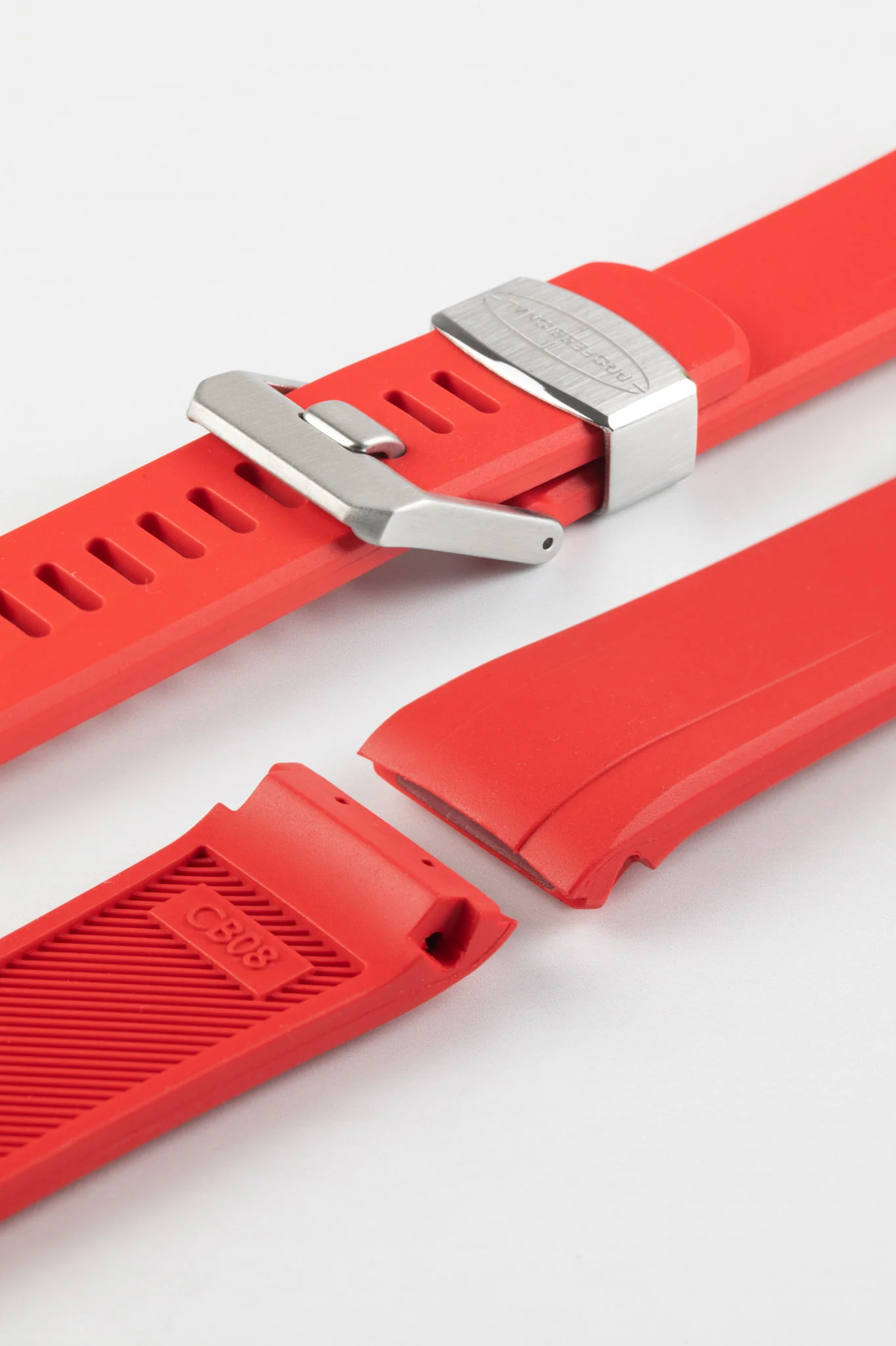 CRAFTER BLUE CB08 Rubber Watch Strap for Seiko "New" Turtle Series – RED - Image 5