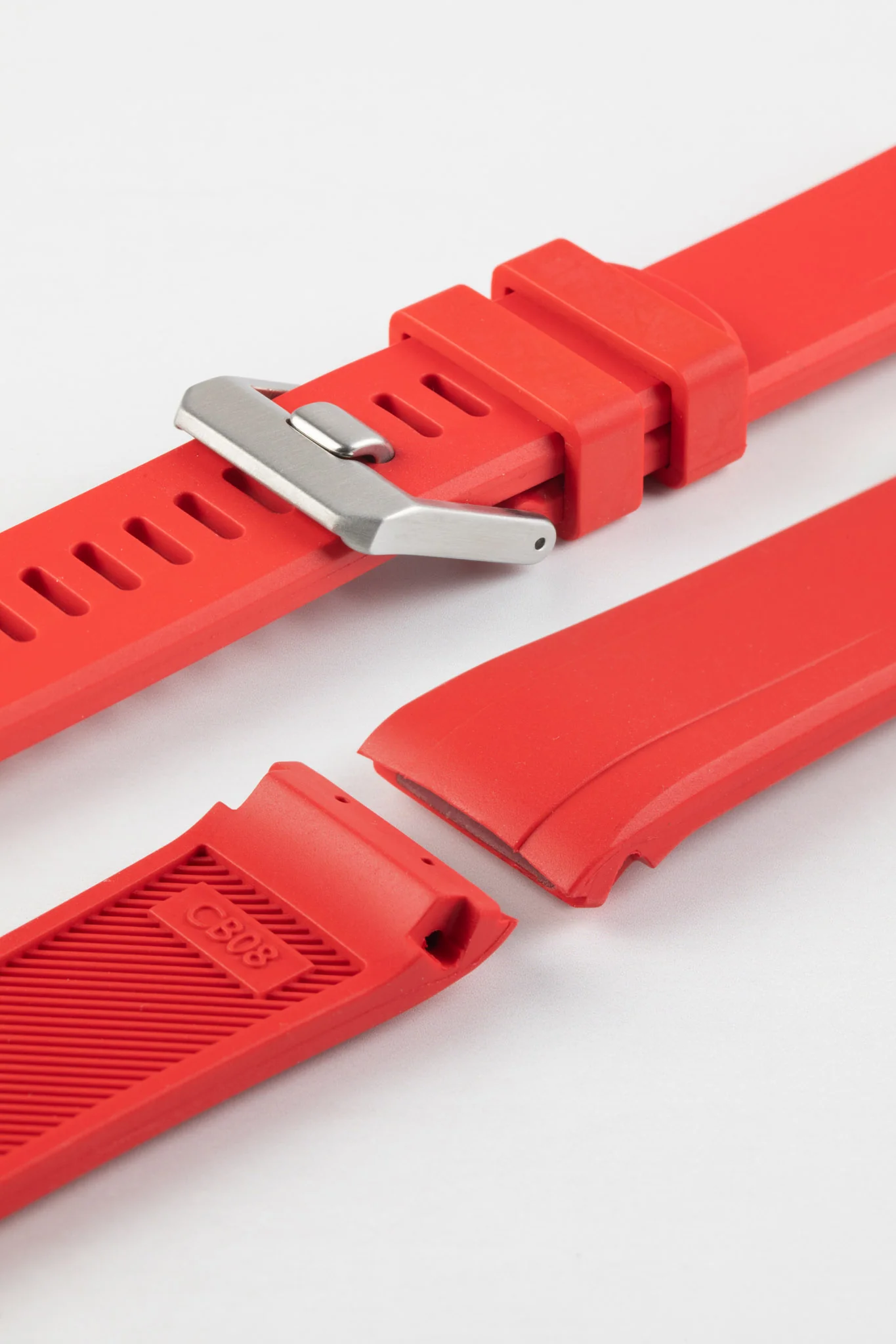 CRAFTER BLUE CB08 Rubber Watch Strap for Seiko "New" Turtle Series – RED - Image 6