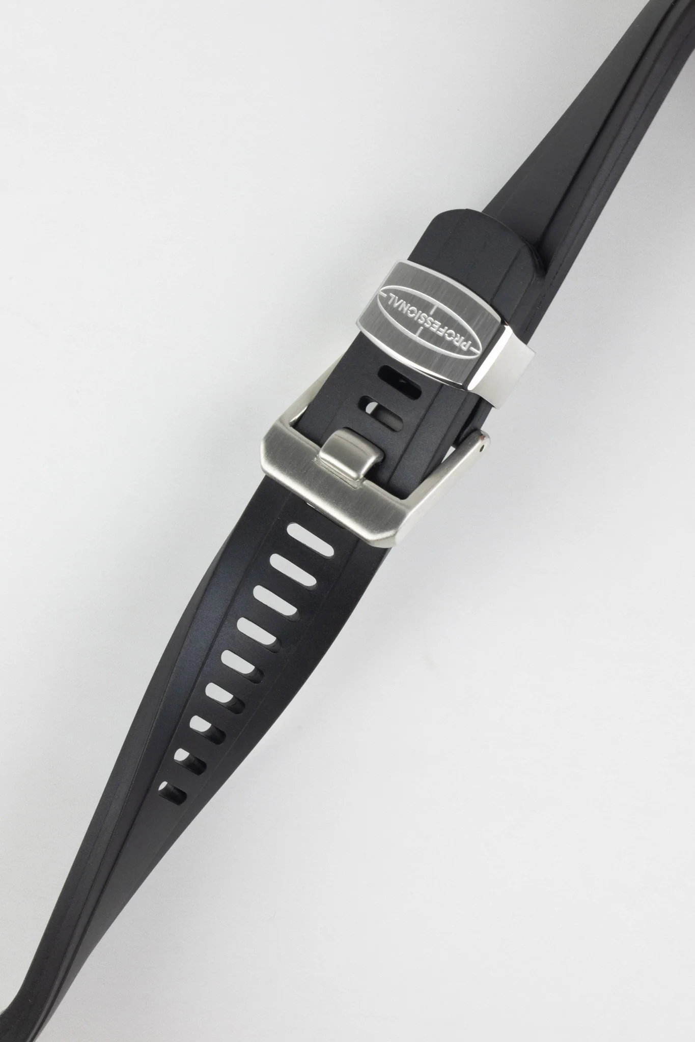 CRAFTER BLUE CB10 Rubber Watch Strap for Seiko SKX Series – BLACK with Rubber & Steel Keepers - Image 4
