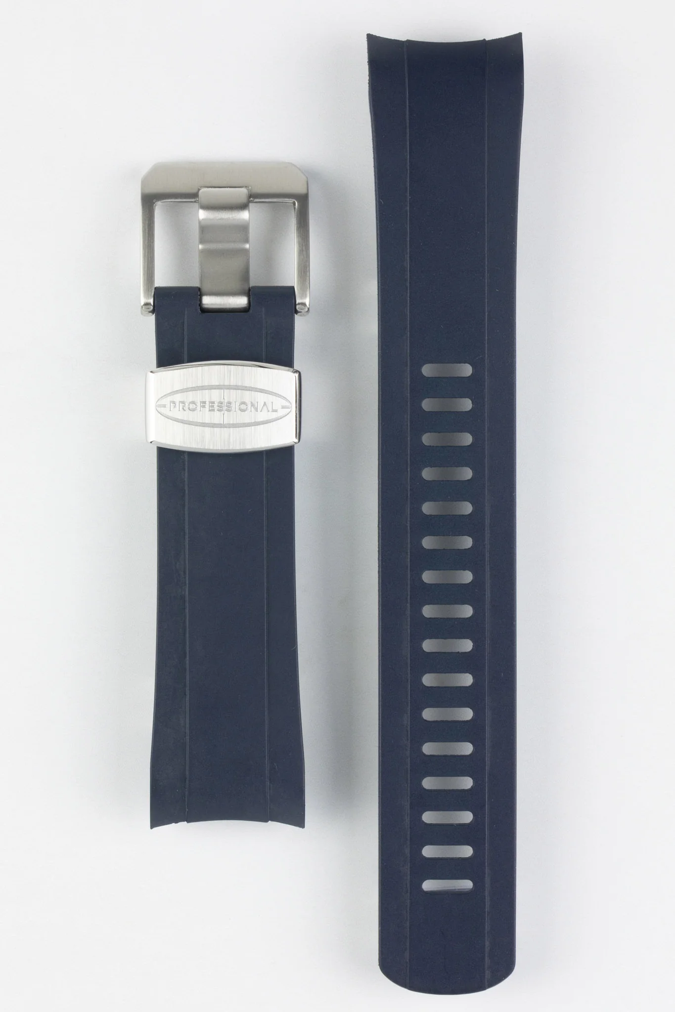 CRAFTER BLUE CB10 Rubber Watch Strap for Seiko SKX Series – NAVY BLUE with Rubber & Steel Keepers - Image 7