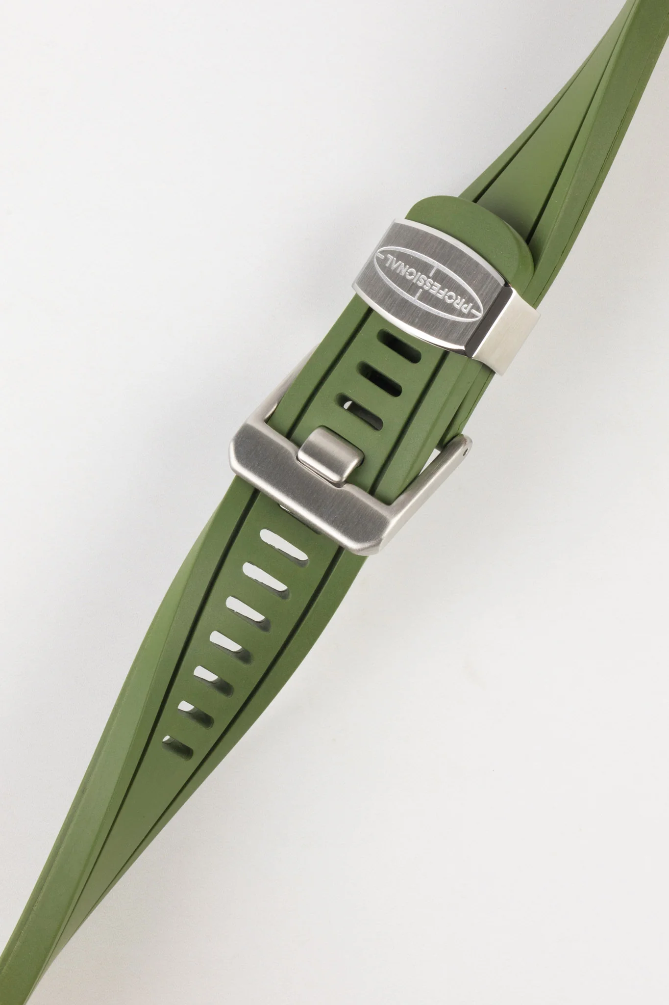 CRAFTER BLUE CB02 Green Rubber Watch Strap for Seiko Sumo - Image 4