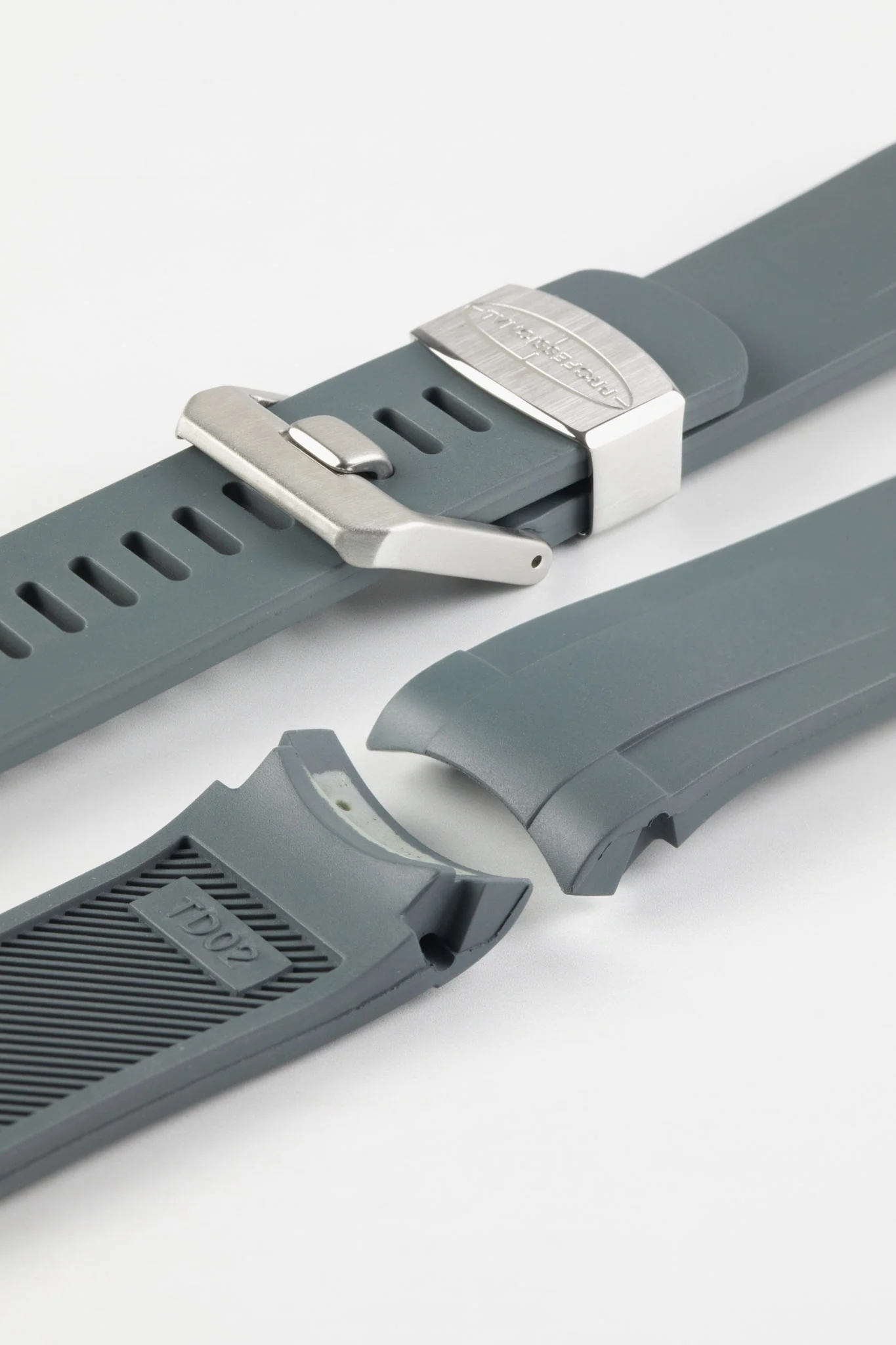 CRAFTER BLUE TD02 Rubber Watch Strap for Tudor Pelagos Series – GREY - Image 5